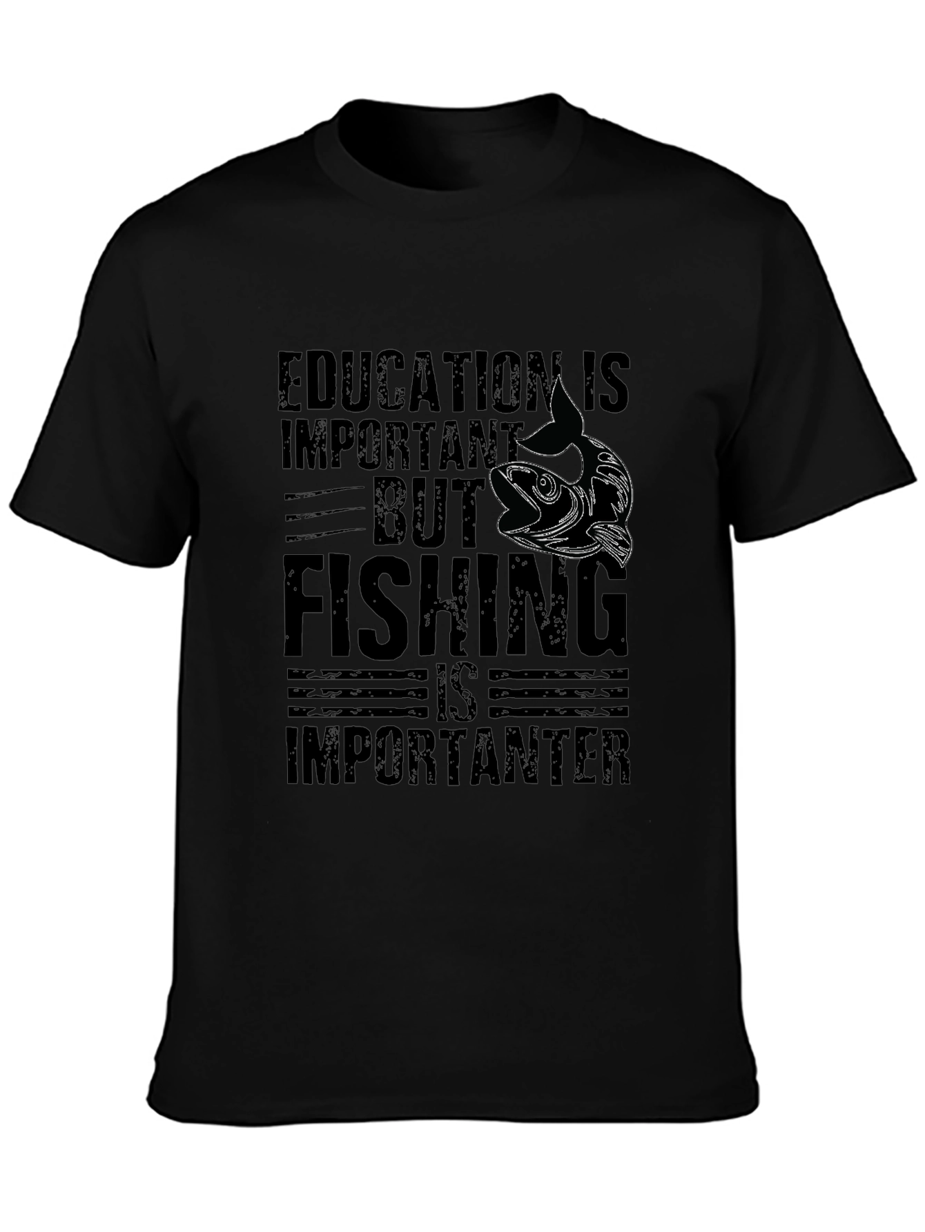 Education vs Fishing T-Shirt