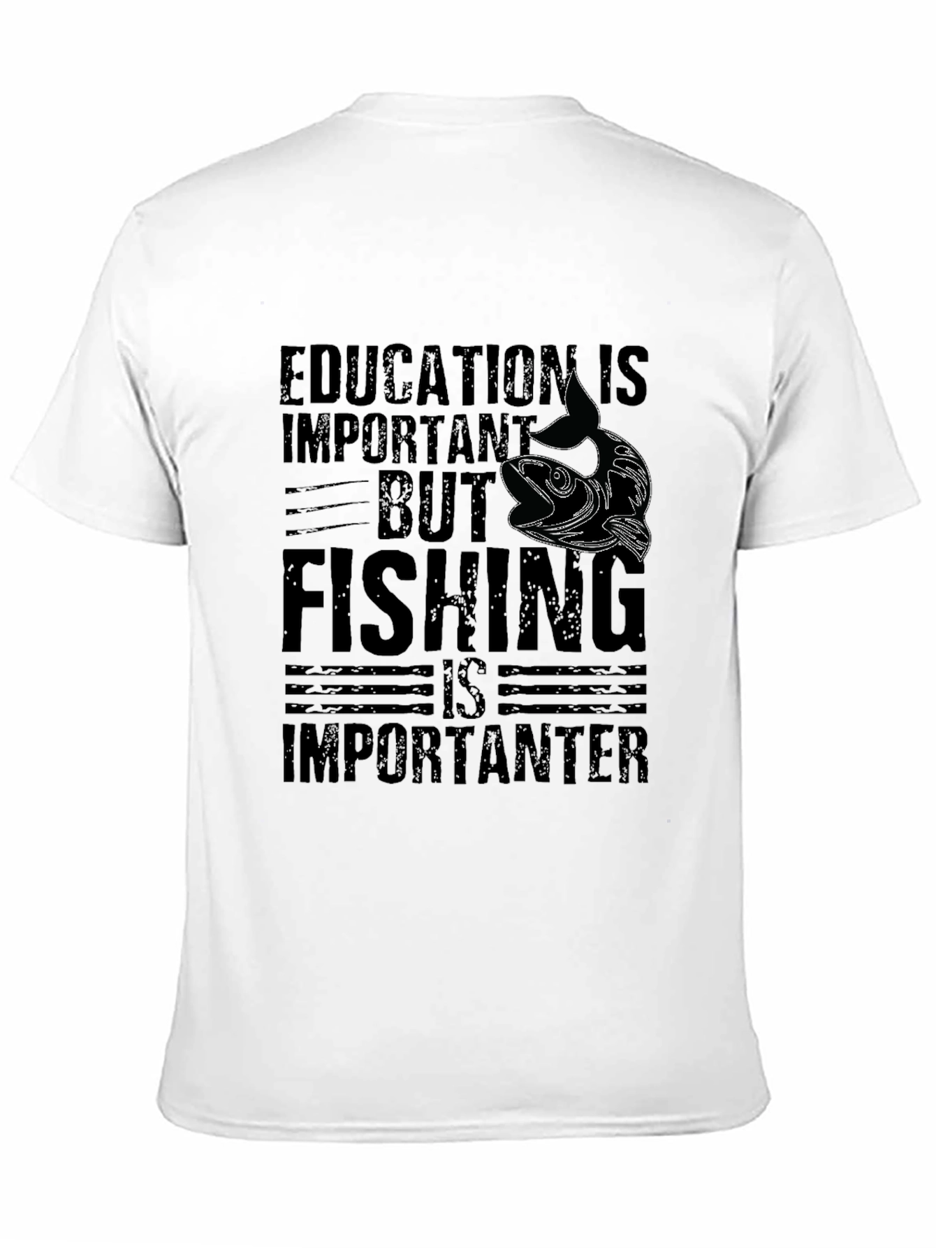 Education vs Fishing T-Shirt