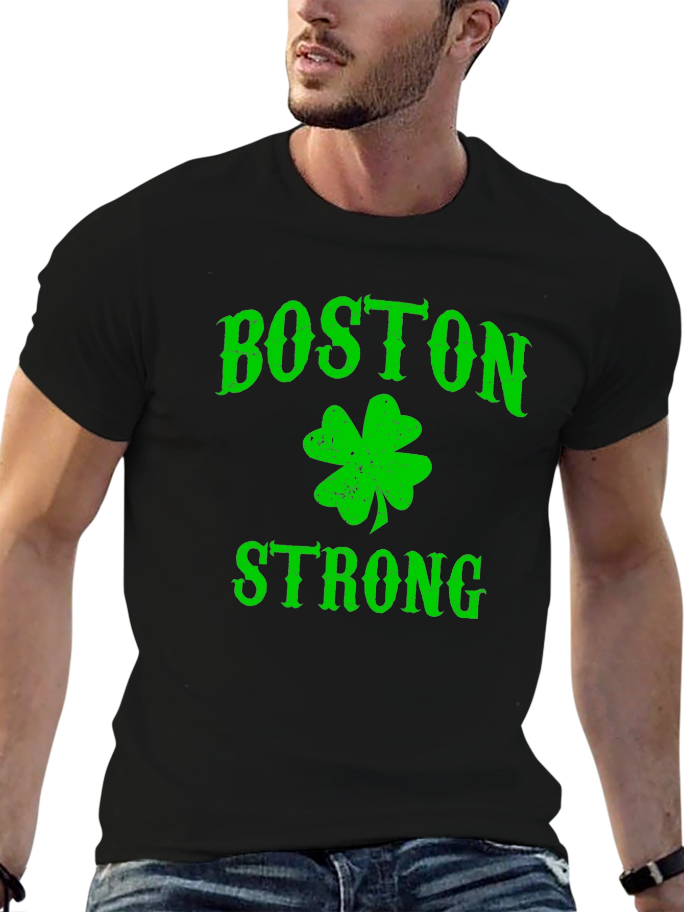Boston Strong Shamrock Graphic Tee - Classic Fit