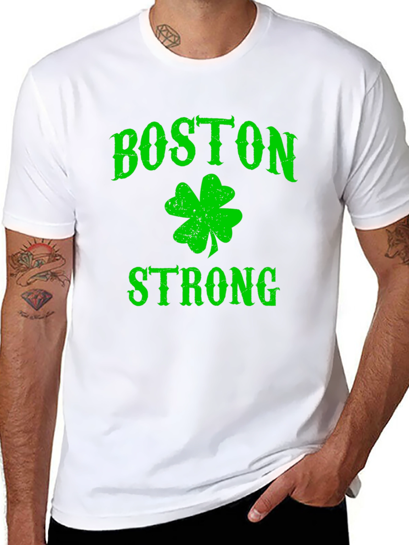 Boston Strong Shamrock Graphic Tee - Classic Fit