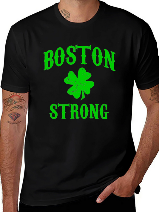 Boston Strong Shamrock Graphic Tee - Classic Fit