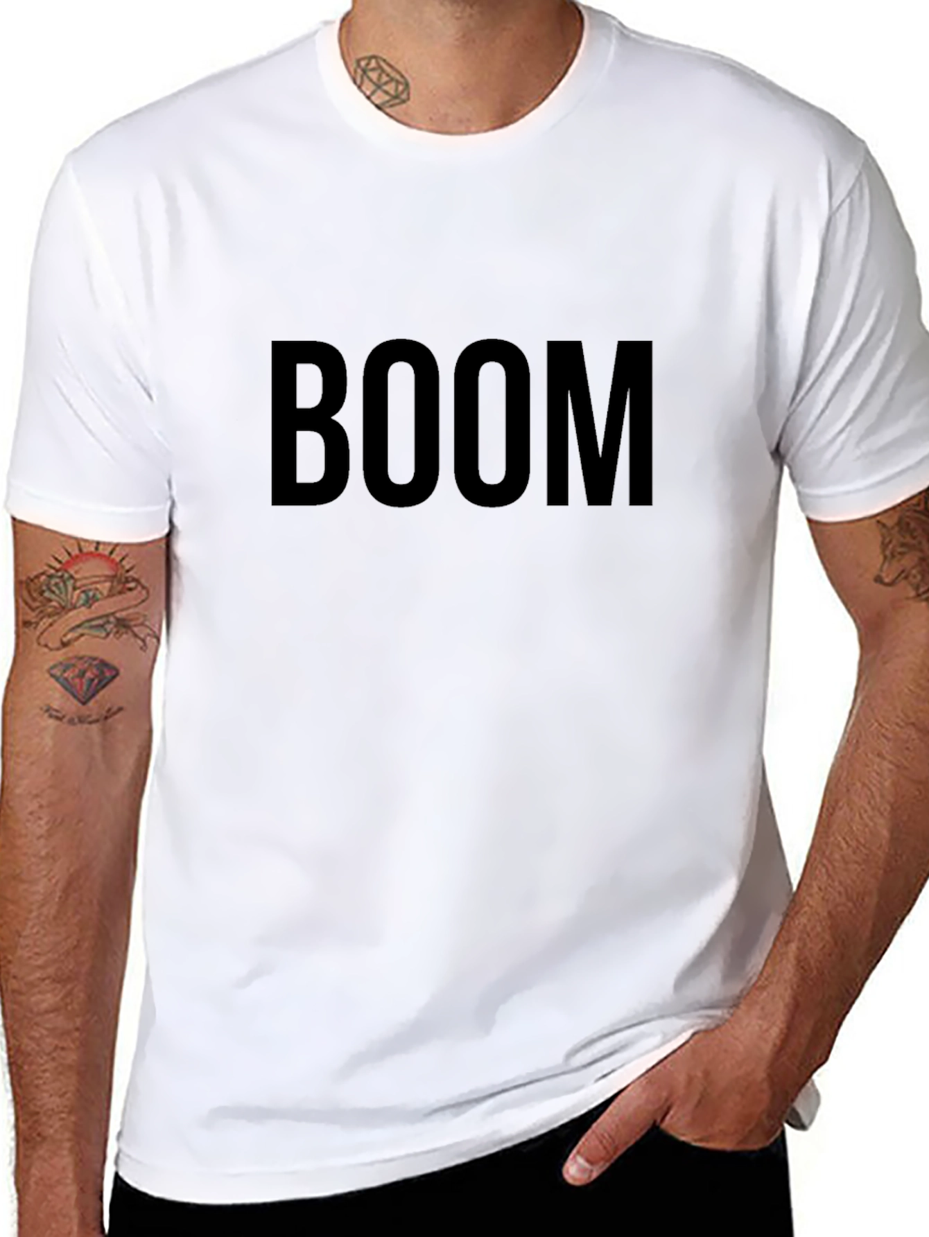 Boom Graphic T-Shirt - Mens Crew Neck Tee