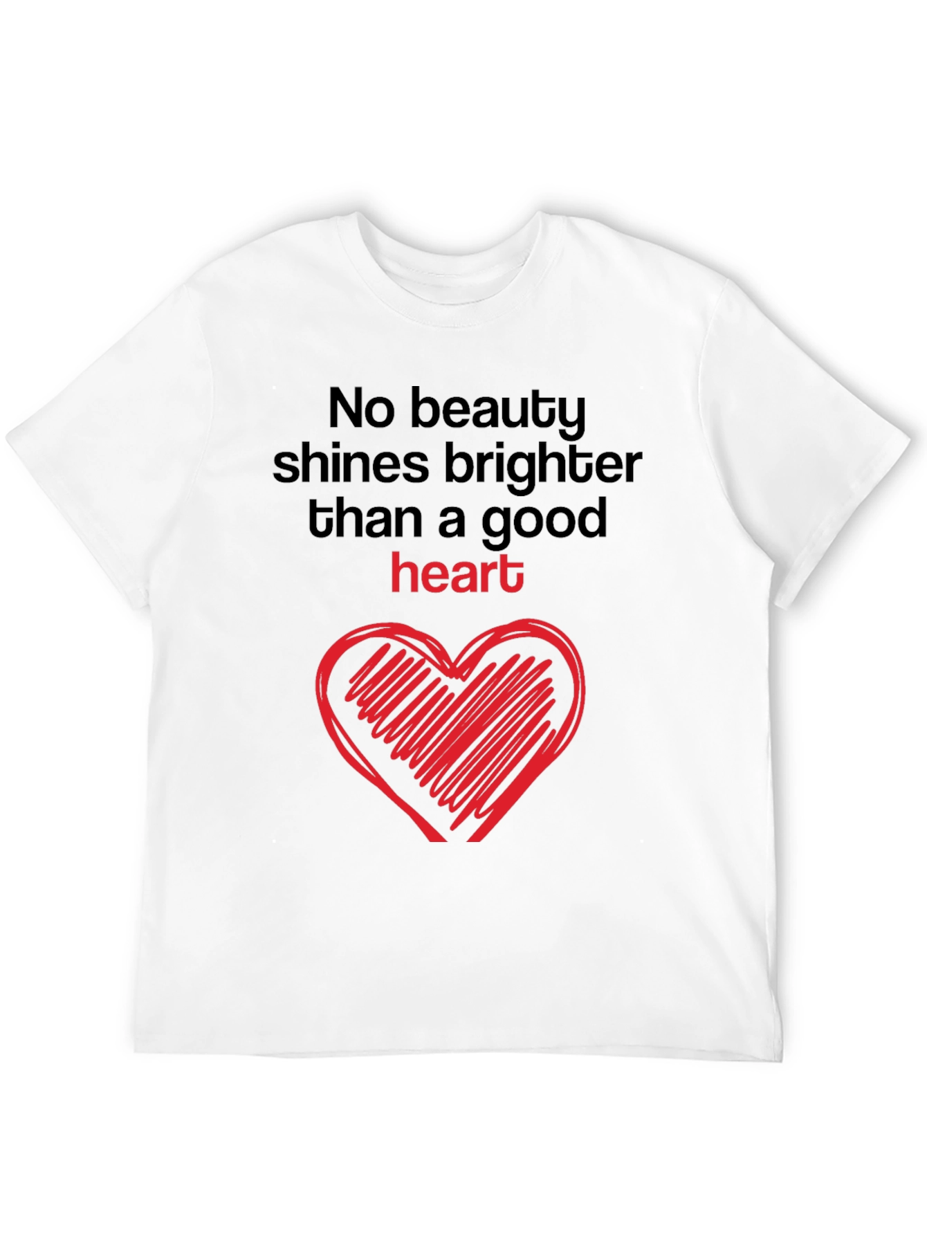 Good Heart Graphic Tee - Black Crew Neck