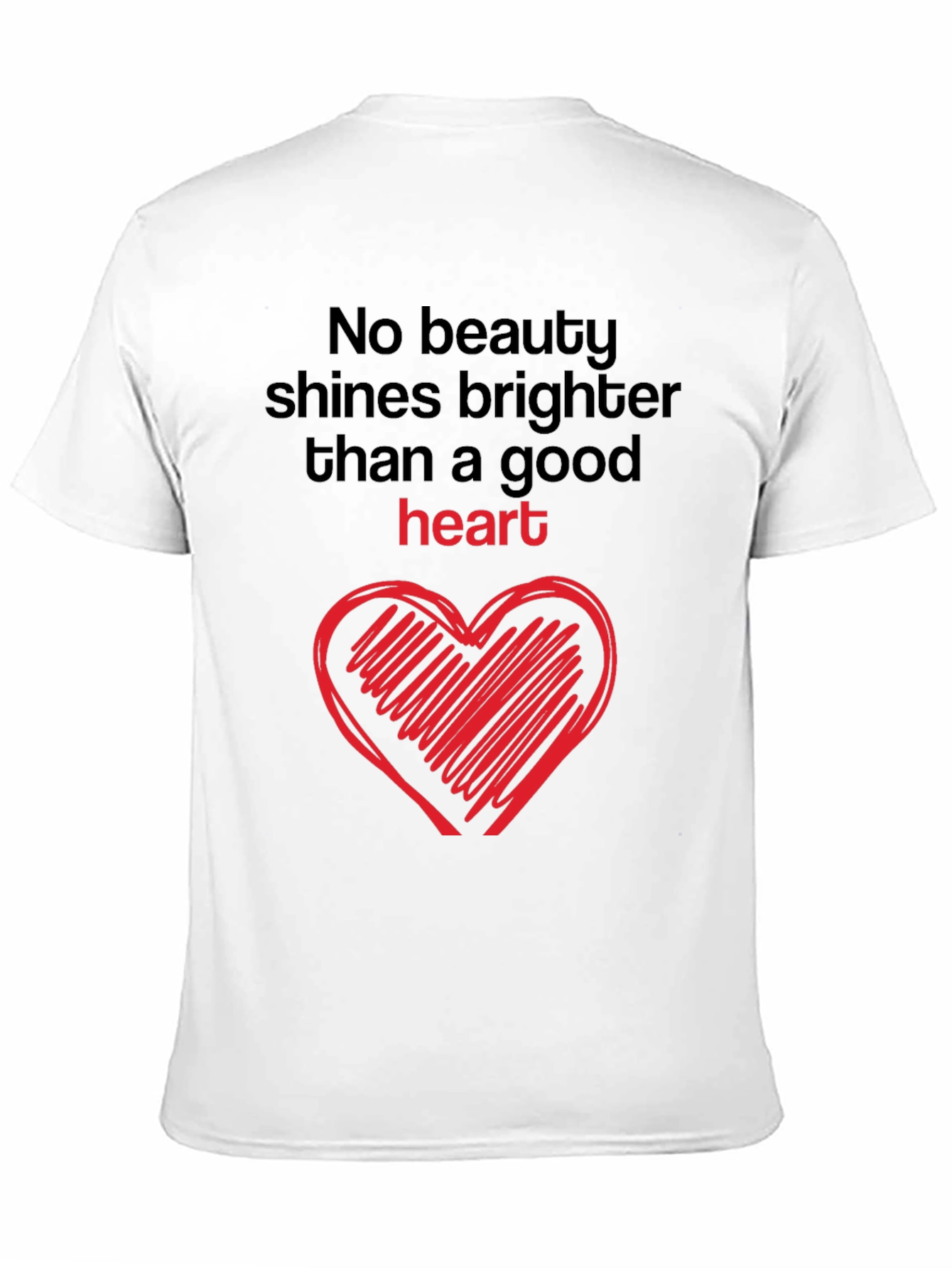 Good Heart Graphic Tee - Black Crew Neck