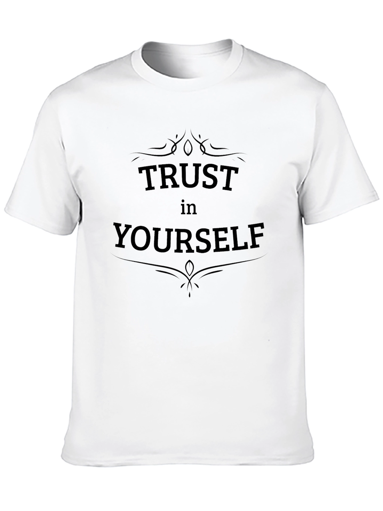 Trust Yourself Graphic Tee - Mens Black T-Shirt
