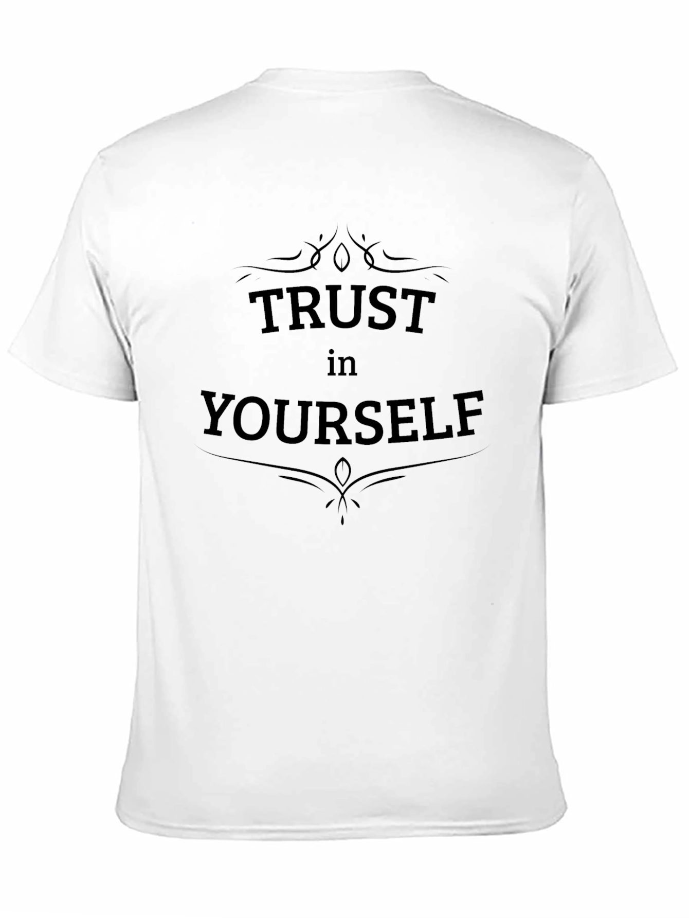 Trust Yourself Graphic Tee - Mens Black T-Shirt