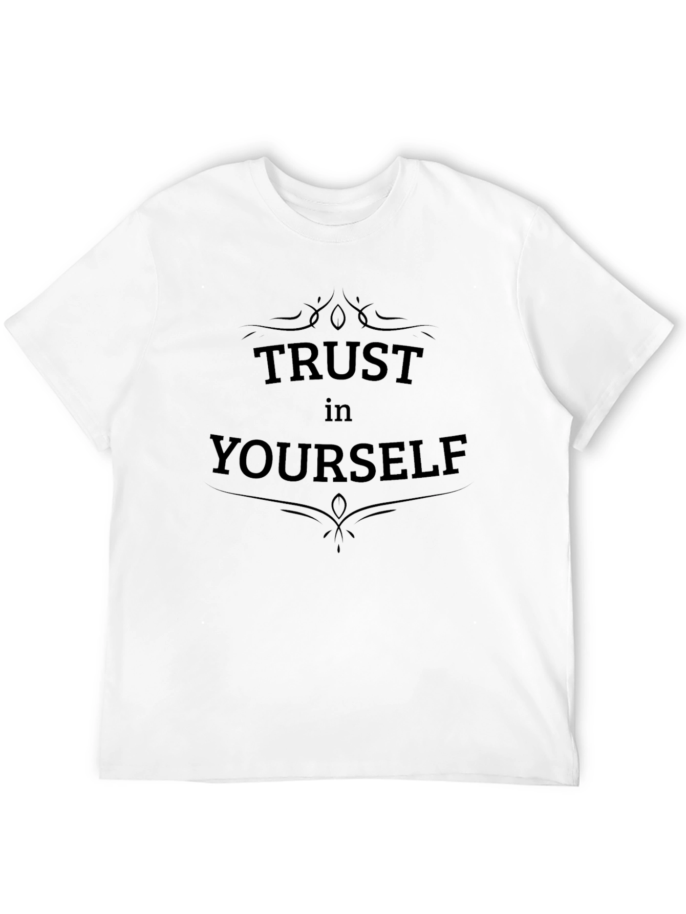 Trust Yourself Graphic Tee - Mens Black T-Shirt