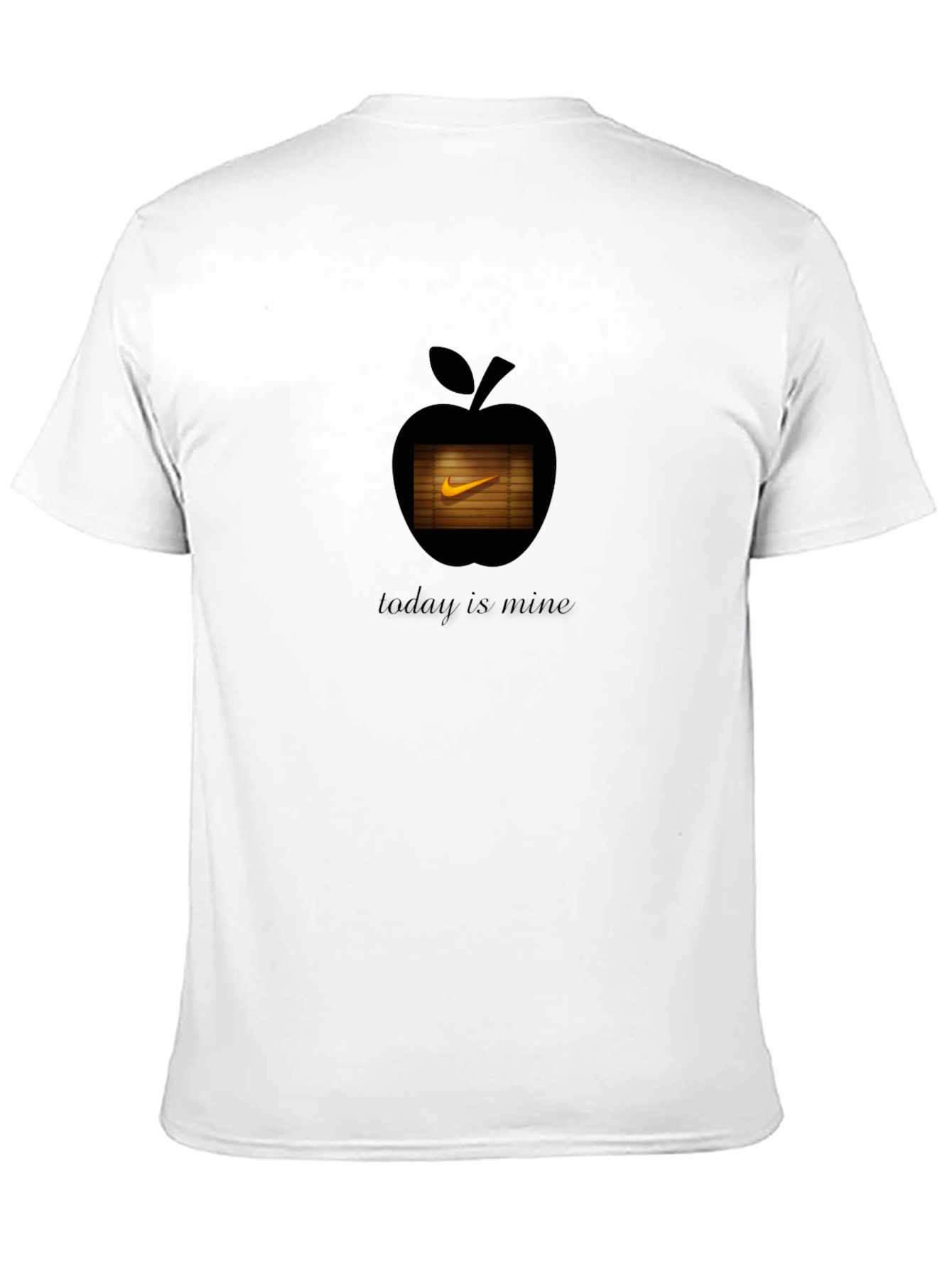 Mens Black Apple & Nike Graphic T-Shirt