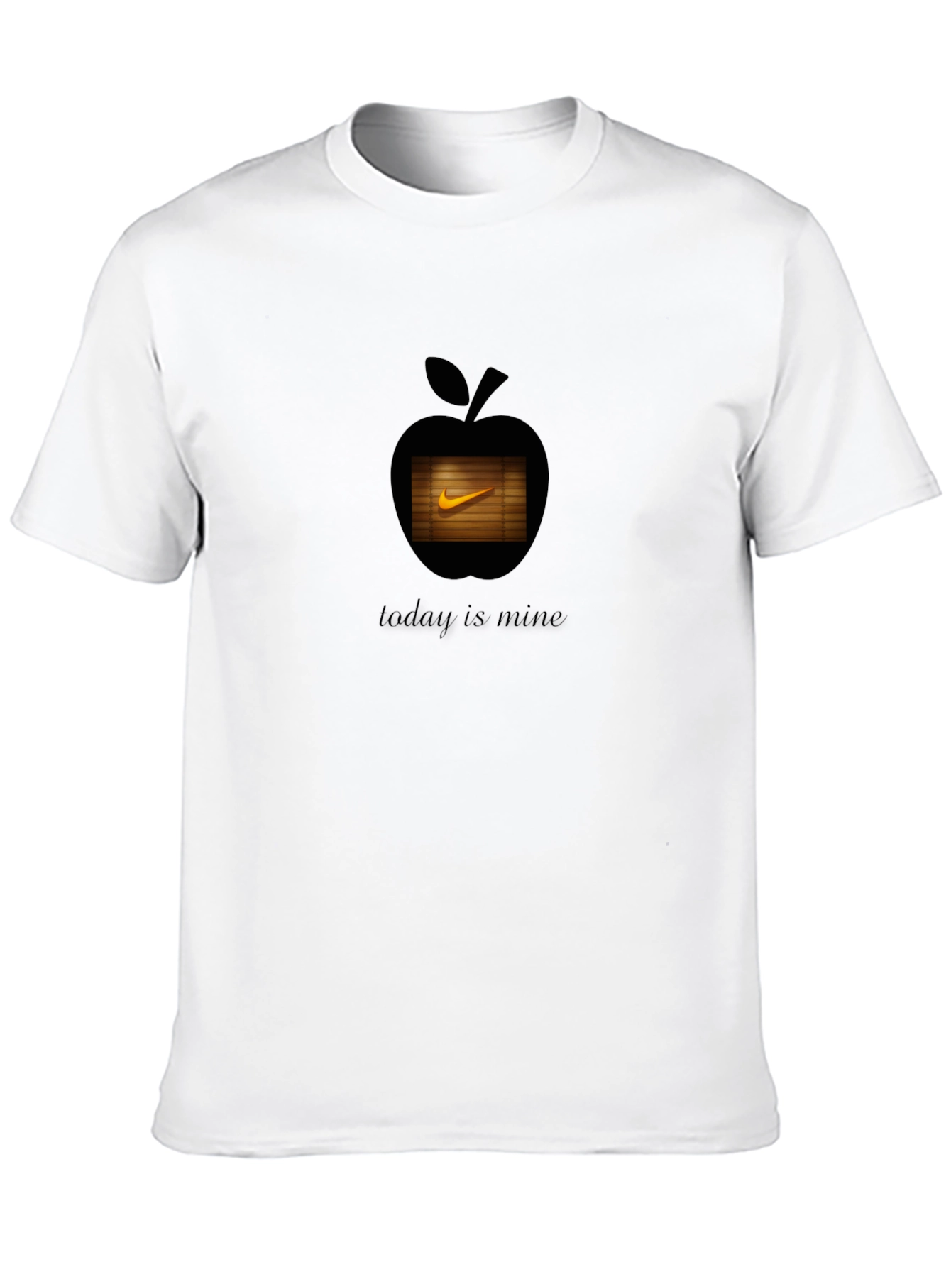 Mens Black Apple & Nike Graphic T-Shirt