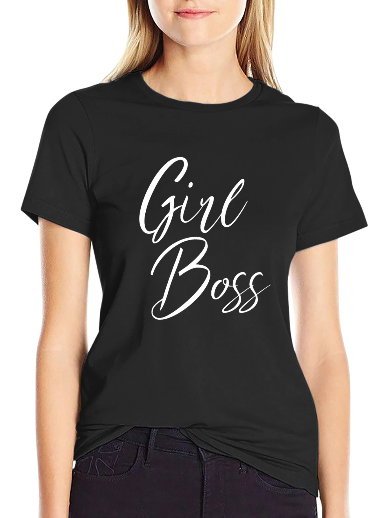 Girl Boss Black Graphic T-Shirt