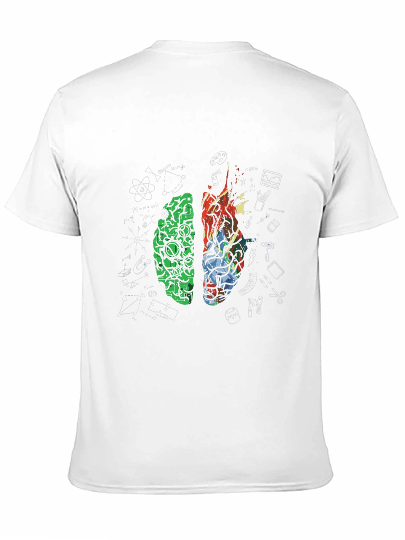 Brain Function T-Shirt - Creative and Logical Thinking Apparel