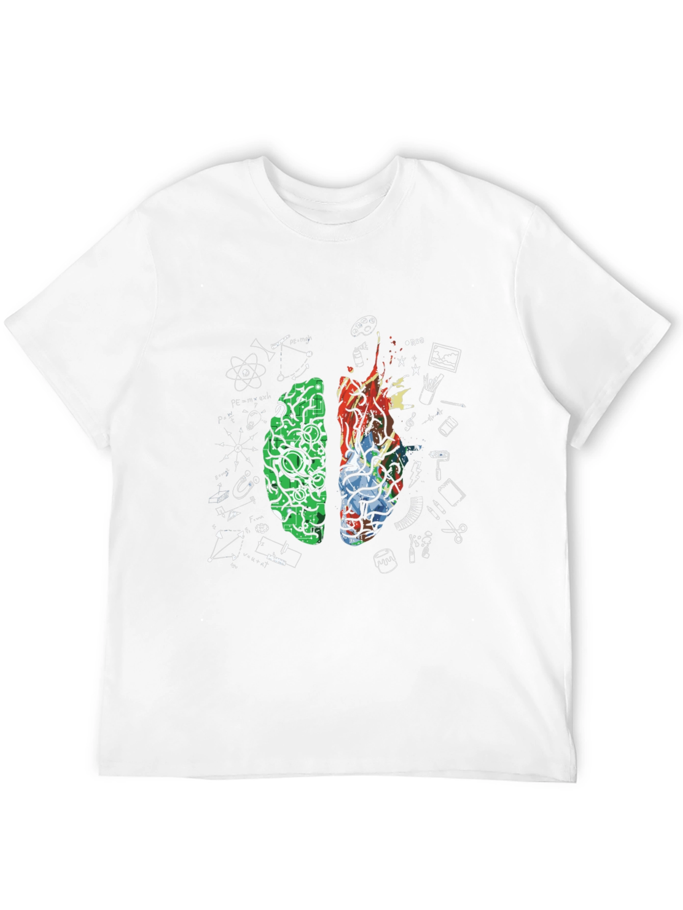 Brain Function T-Shirt - Creative and Logical Thinking Apparel