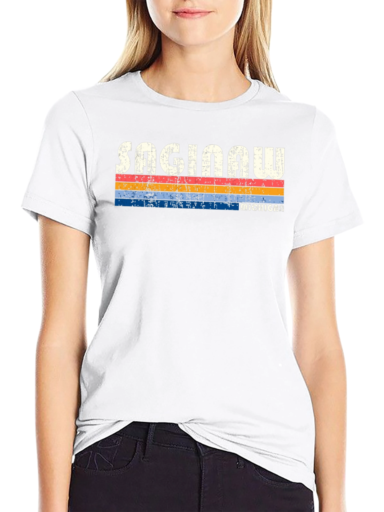 Saginaw Michigan Retro T-Shirt