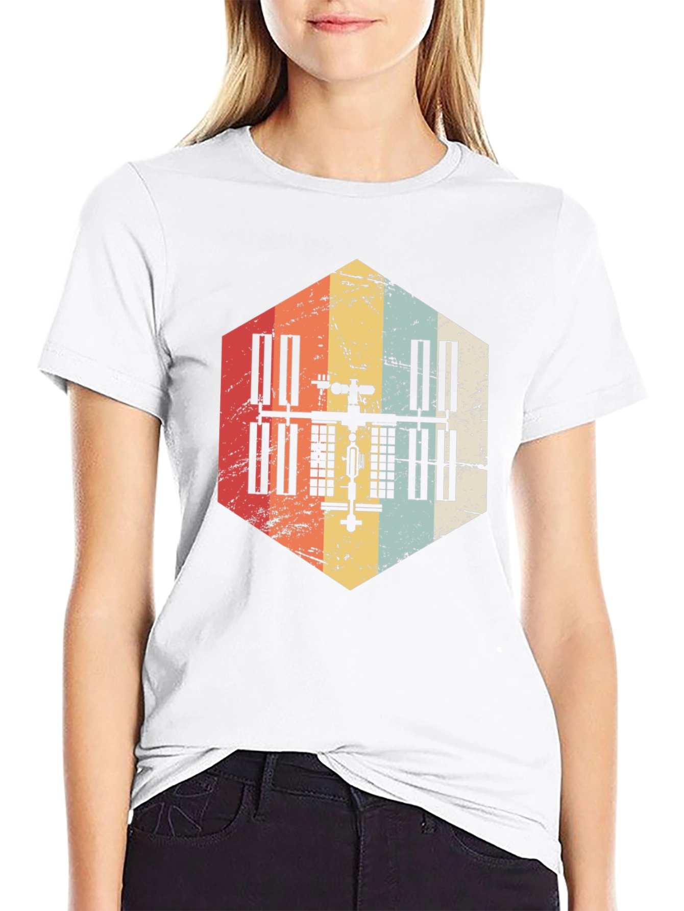 Retro Space Station T-Shirt