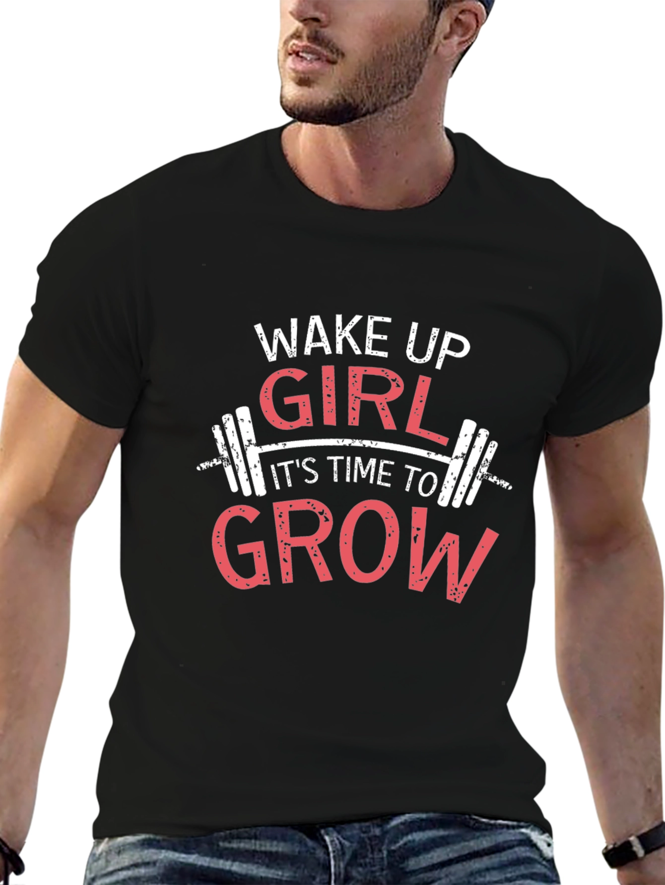 Wake Up Girl Grow T-Shirt - Fitness Motivation Tee