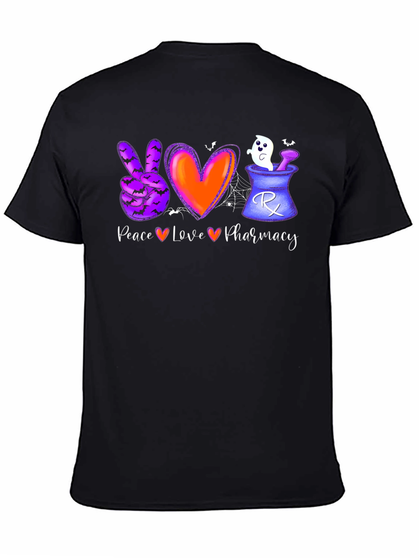 Halloween Peace Love Pharmacy T-Shirt