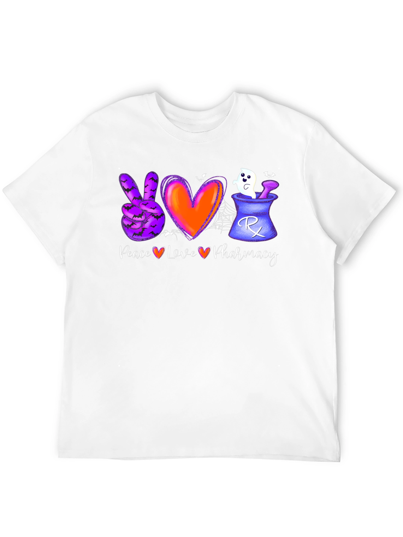 Halloween Peace Love Pharmacy T-Shirt
