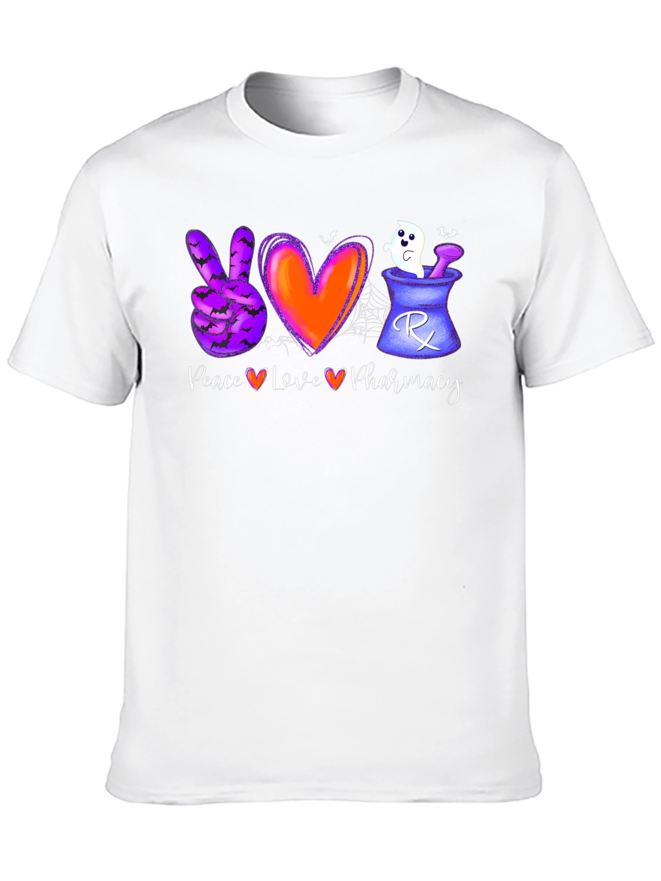 Halloween Peace Love Pharmacy T-Shirt