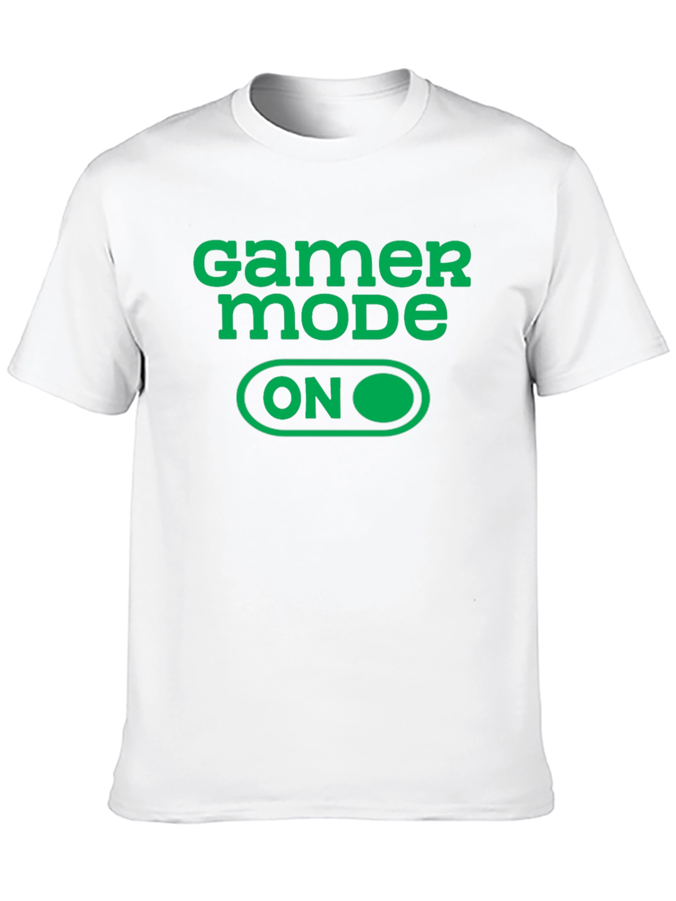 Gamer Mode ON Graphic Tee - Black Cotton T-Shirt