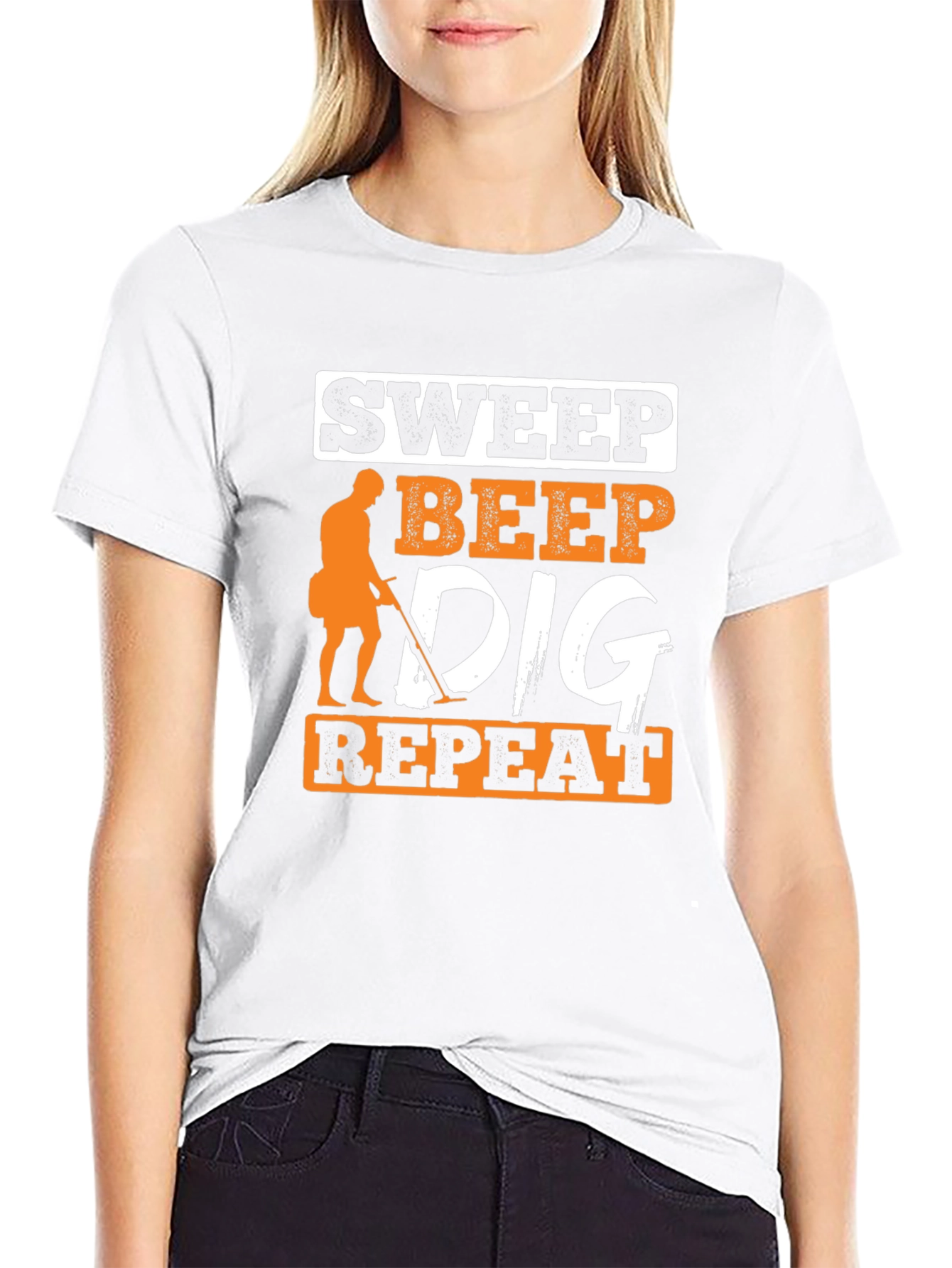 Sweep Beep Dig Repeat Black T-Shirt