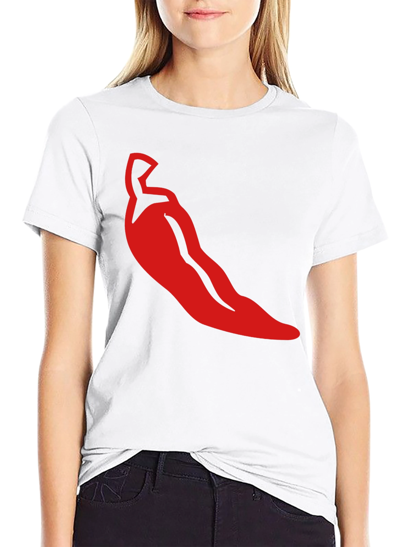 Red Chili Pepper Graphic Tee - Spicy Style!
