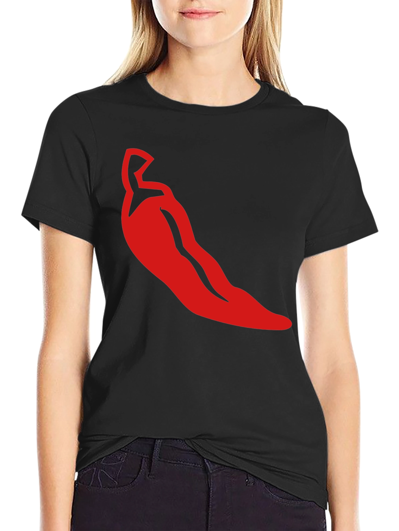 Red Chili Pepper Graphic Tee - Spicy Style!