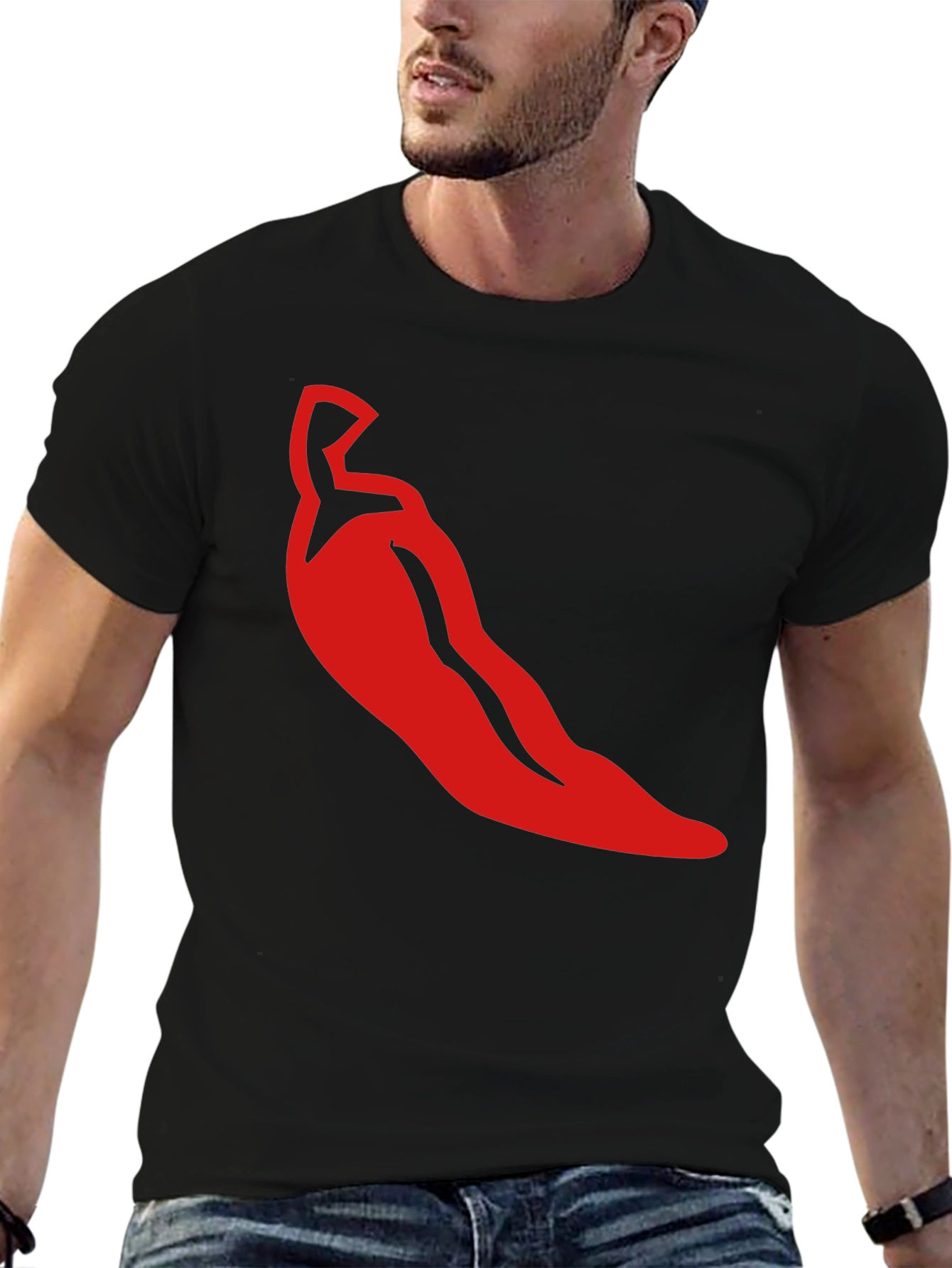 Red Chili Pepper Graphic Tee - Spicy Style!