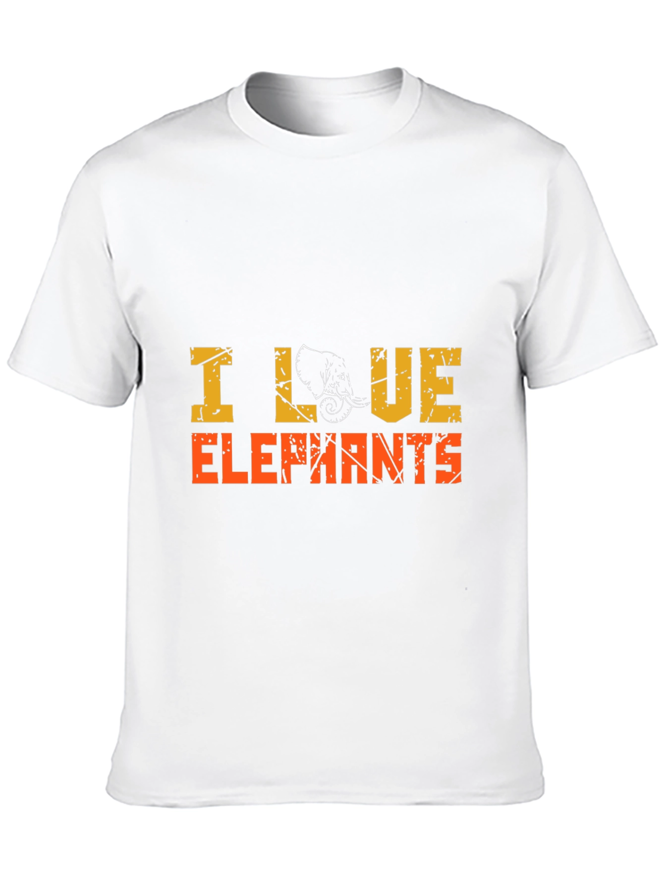 I Love Elephants Graphic Tee