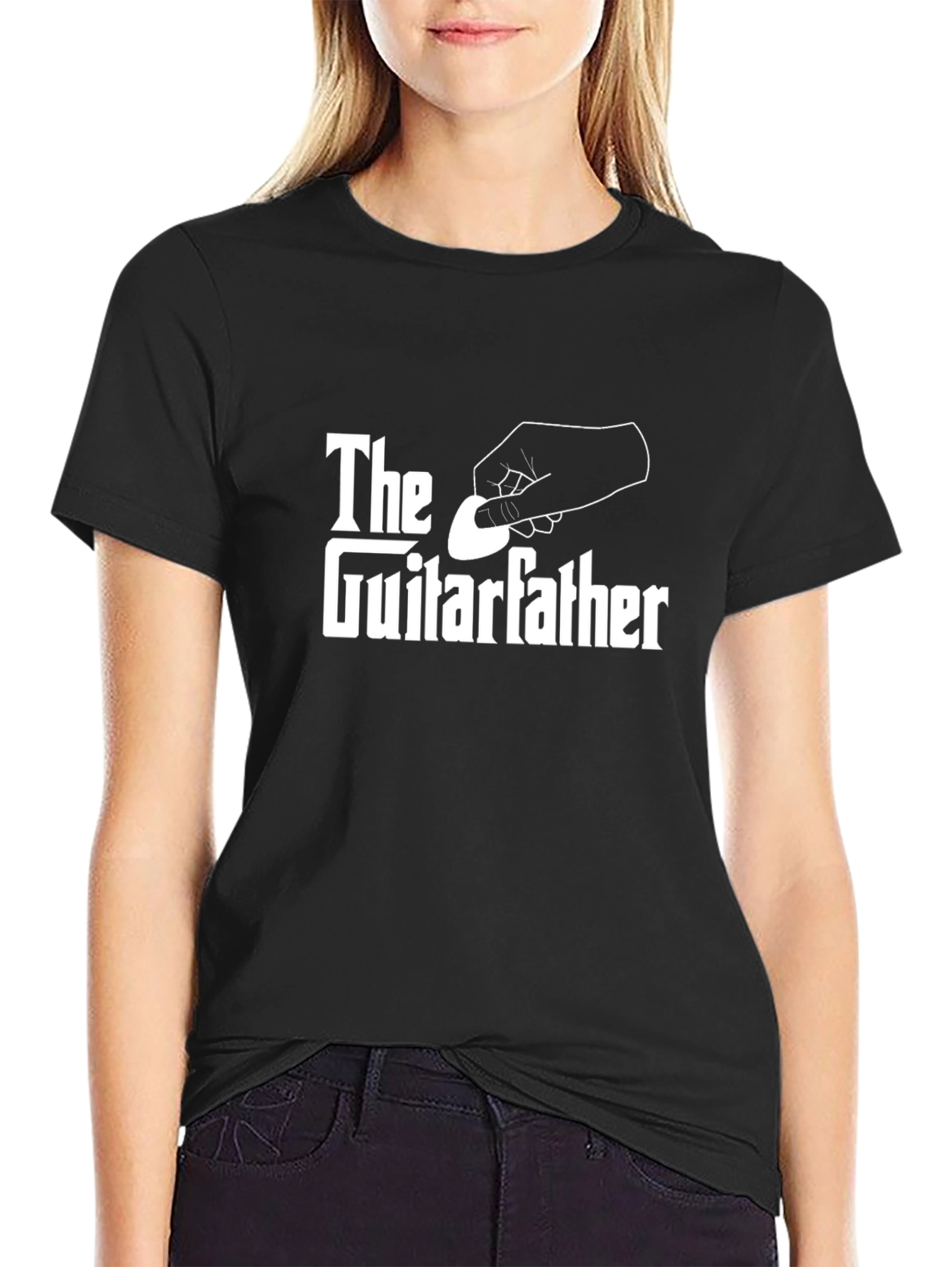 The Guitarfather Black T-Shirt Music Lover