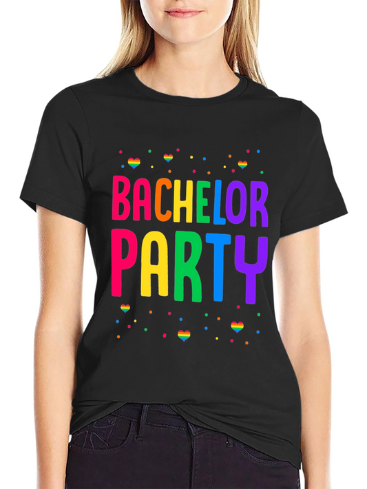 Bachelor Party Rainbow Pride T-Shirt