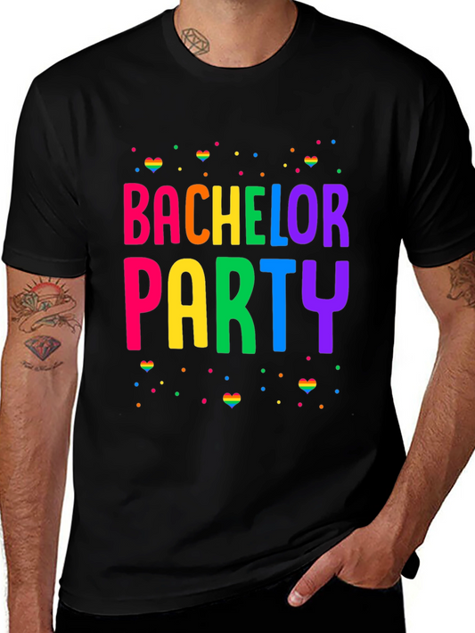 Bachelor Party Rainbow Pride T-Shirt