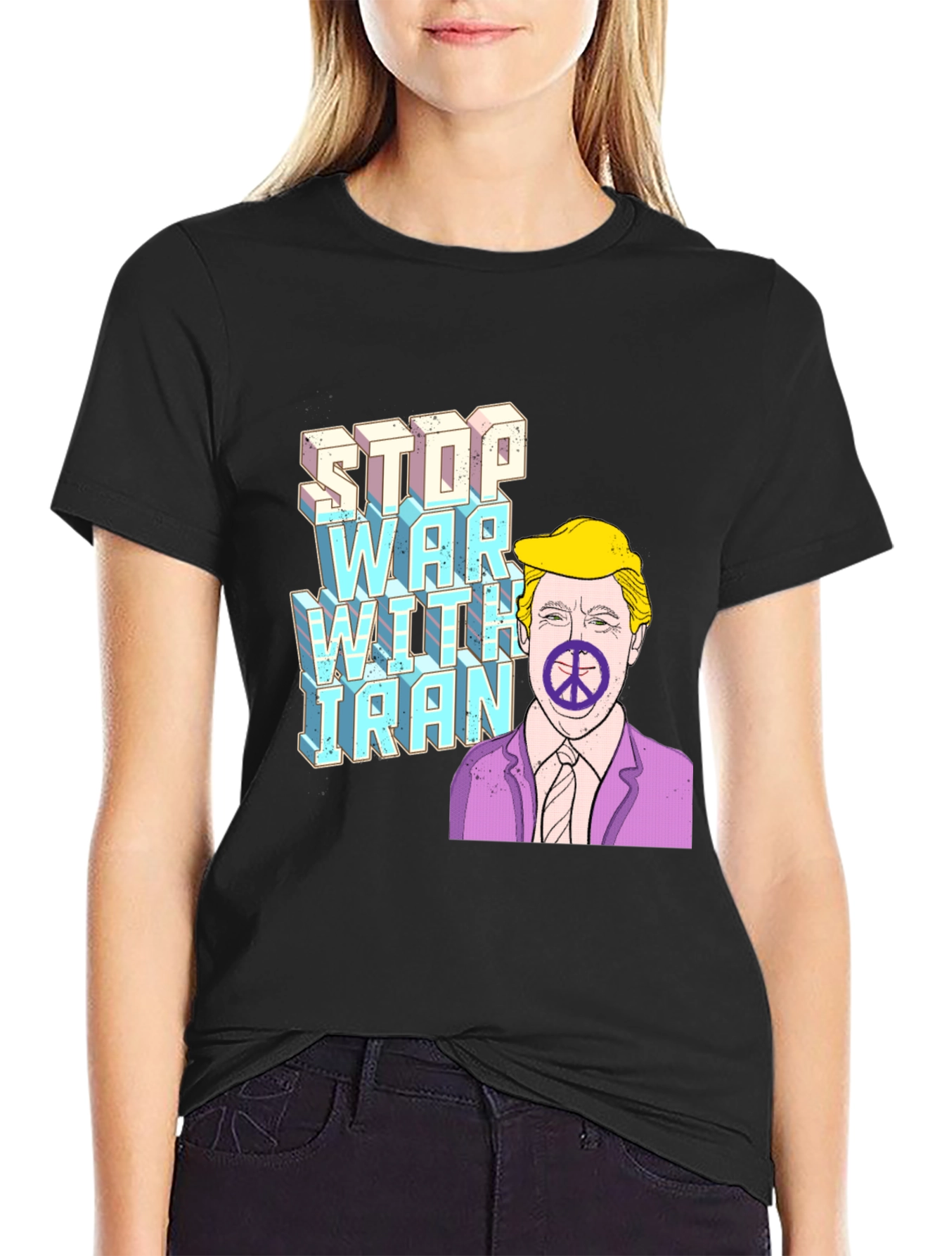 Stop War With Iran Graphic T-Shirt