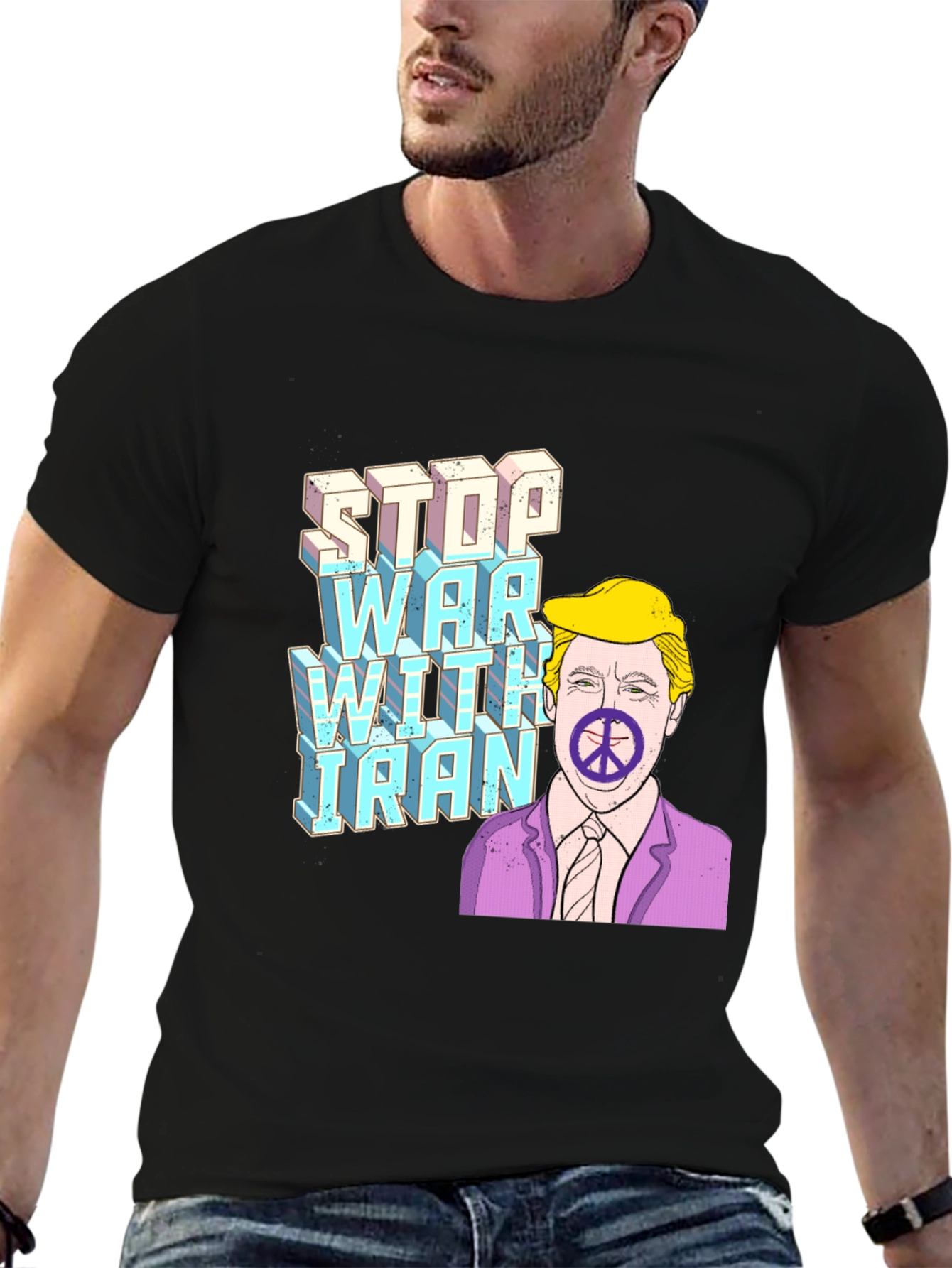 Stop War With Iran Graphic T-Shirt