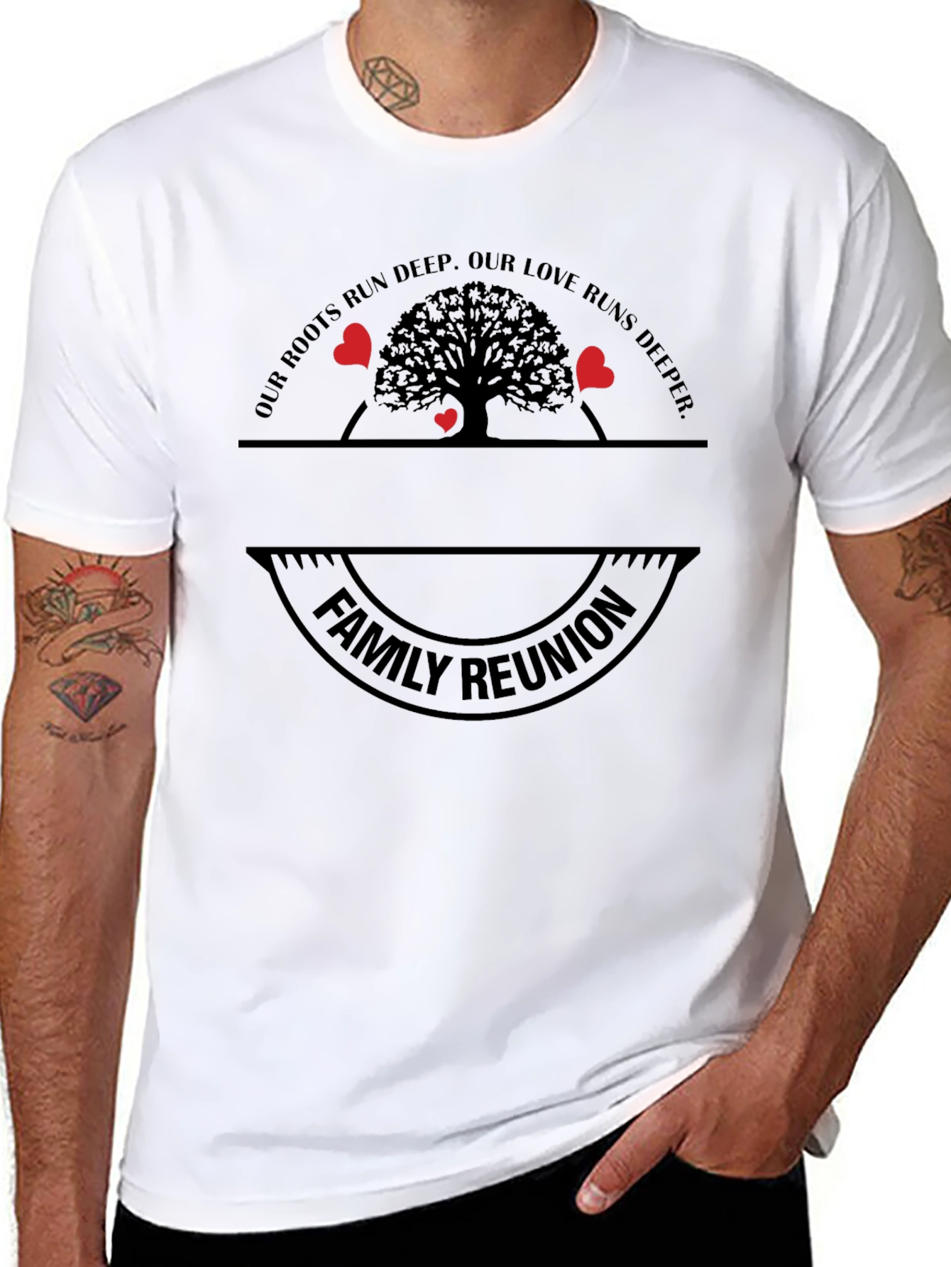 Family Reunion T-Shirt Roots Run Deep Design