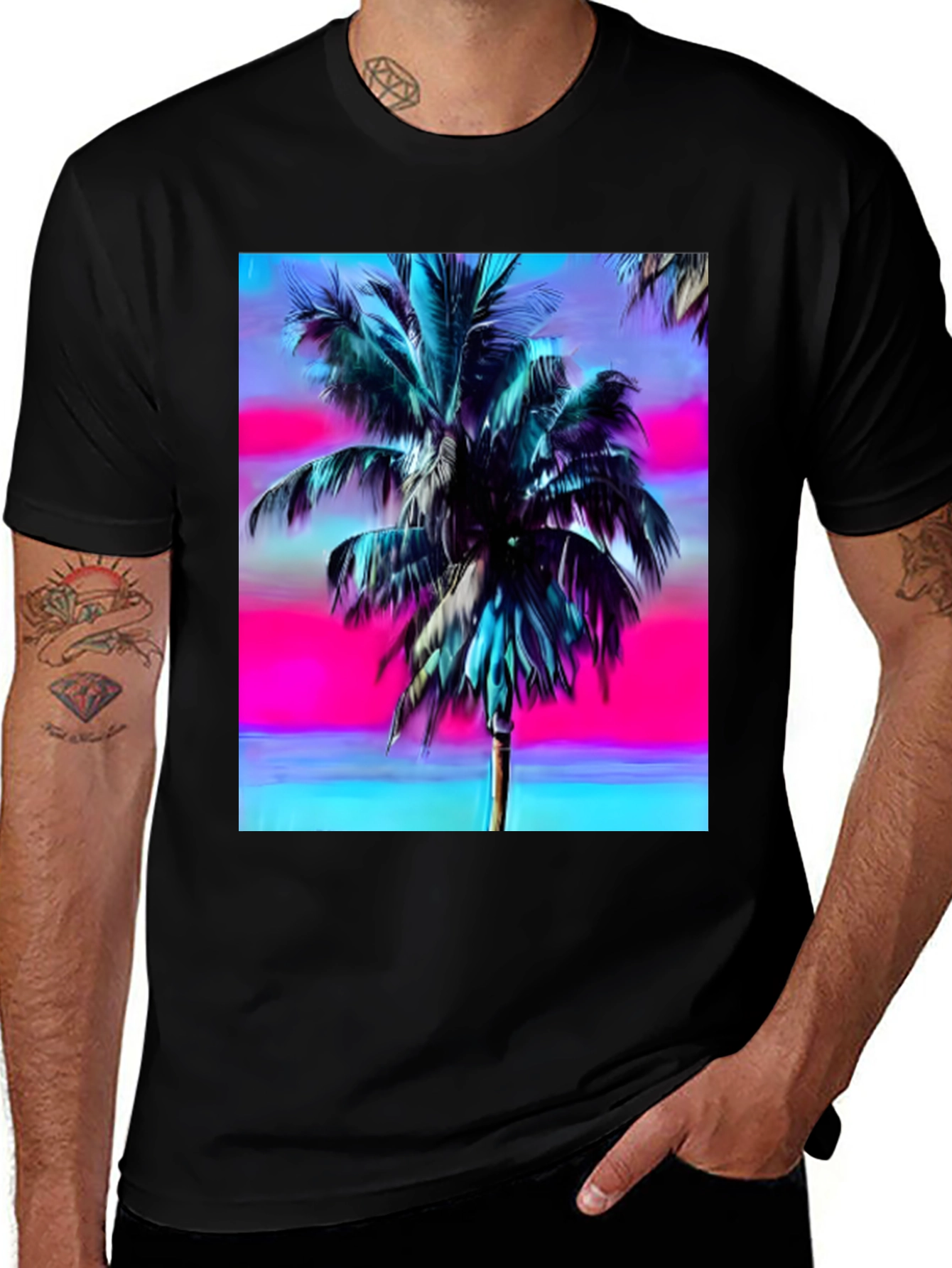 Vaporwave Palm Tree T-Shirt