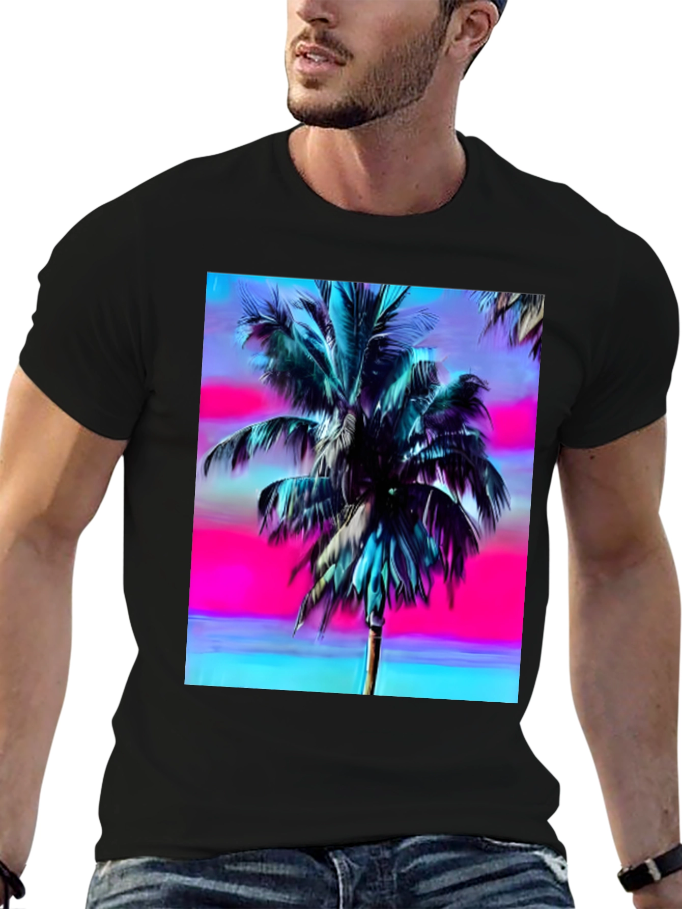 Vaporwave Palm Tree T-Shirt
