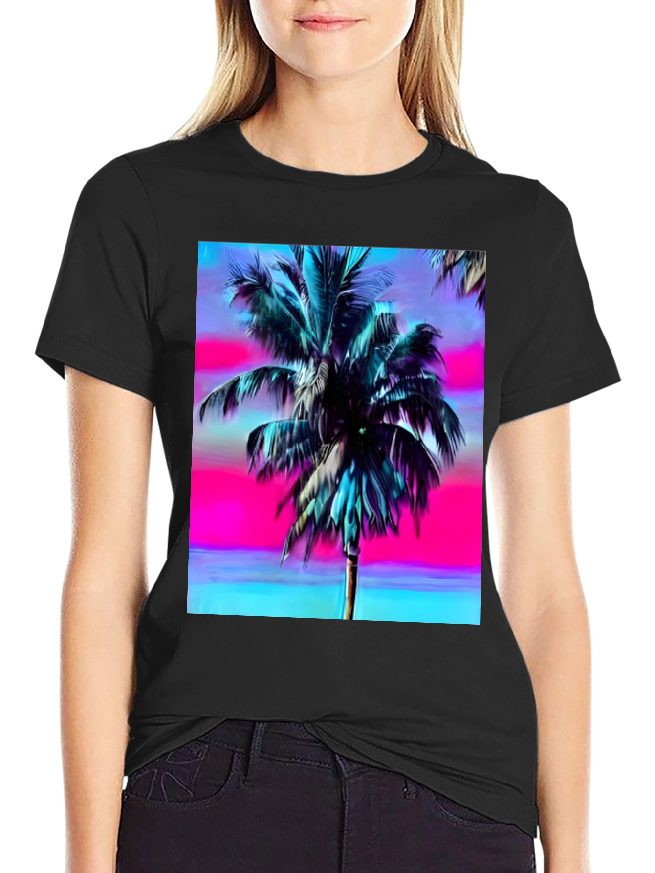 Vaporwave Palm Tree T-Shirt