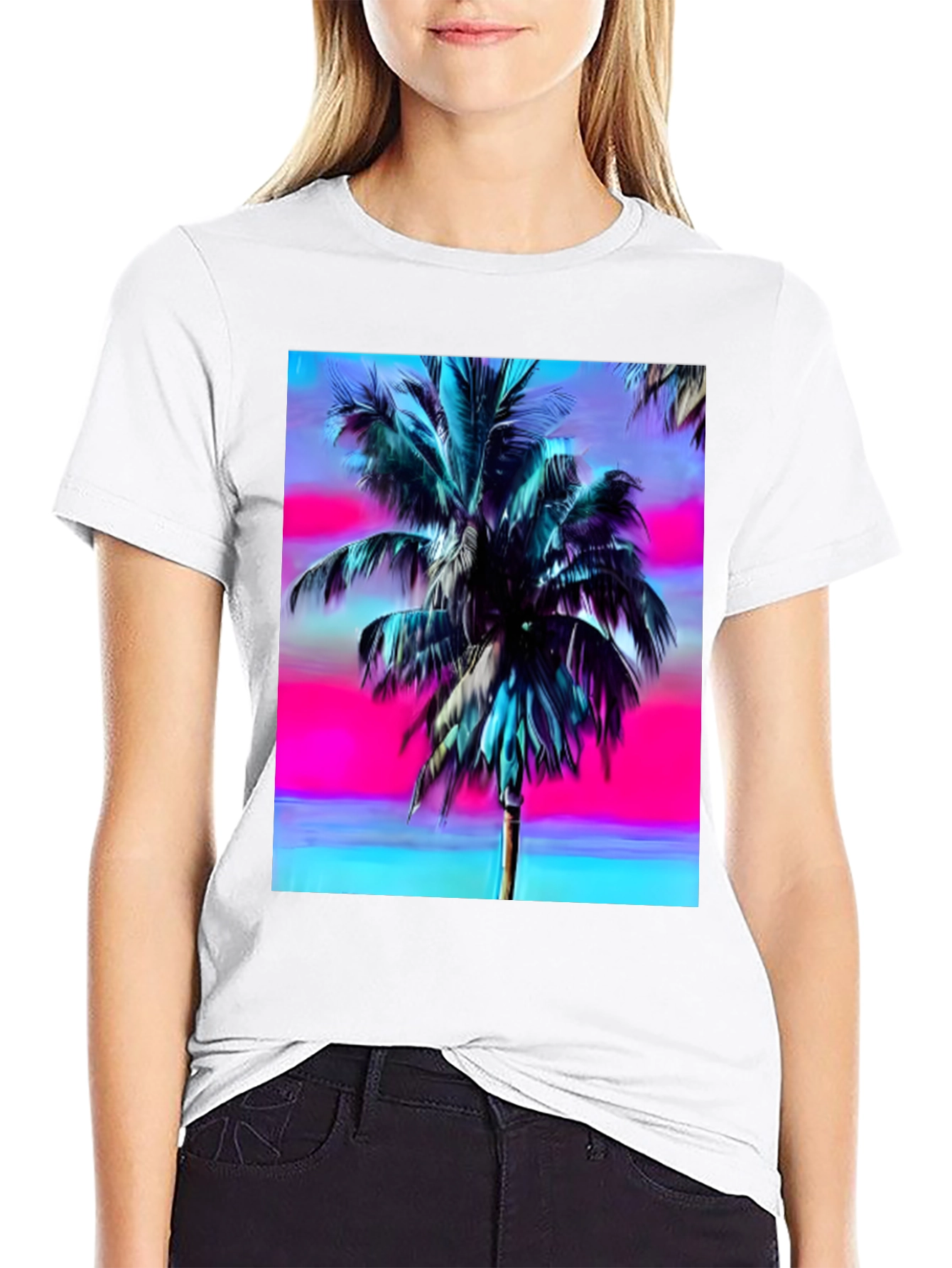 Vaporwave Palm Tree T-Shirt