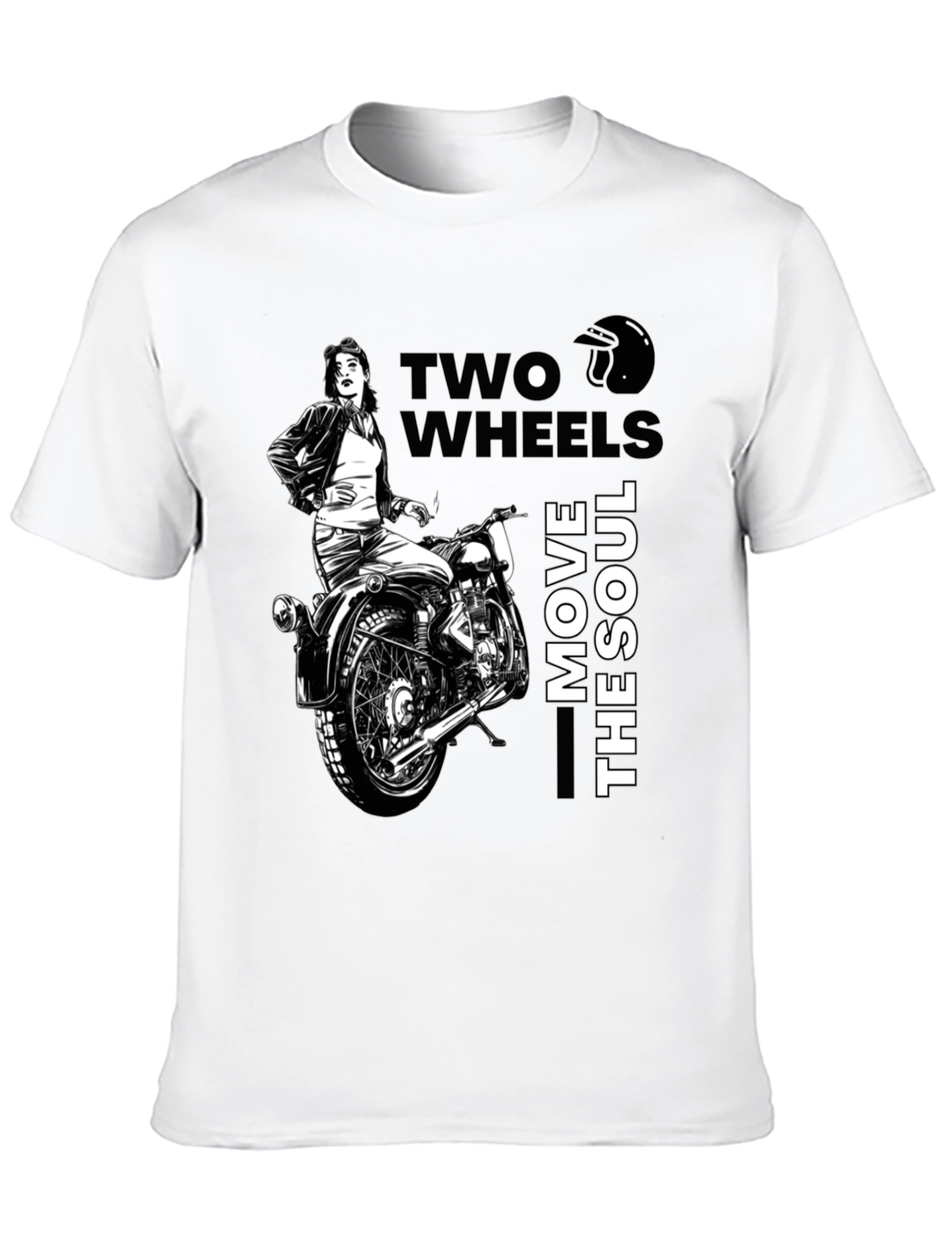 Two Wheels Move The Soul Biker T-Shirt