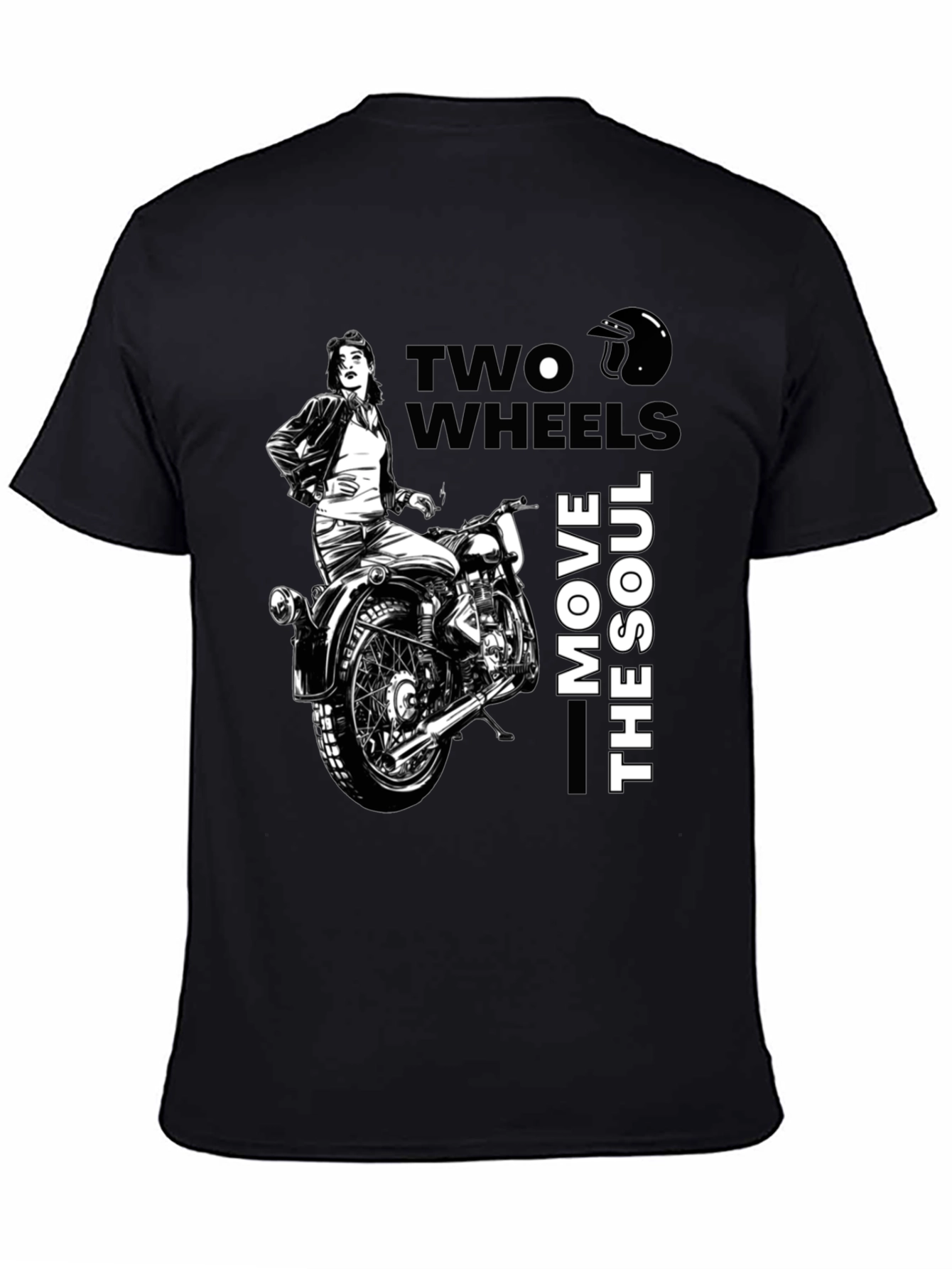 Two Wheels Move The Soul Biker T-Shirt