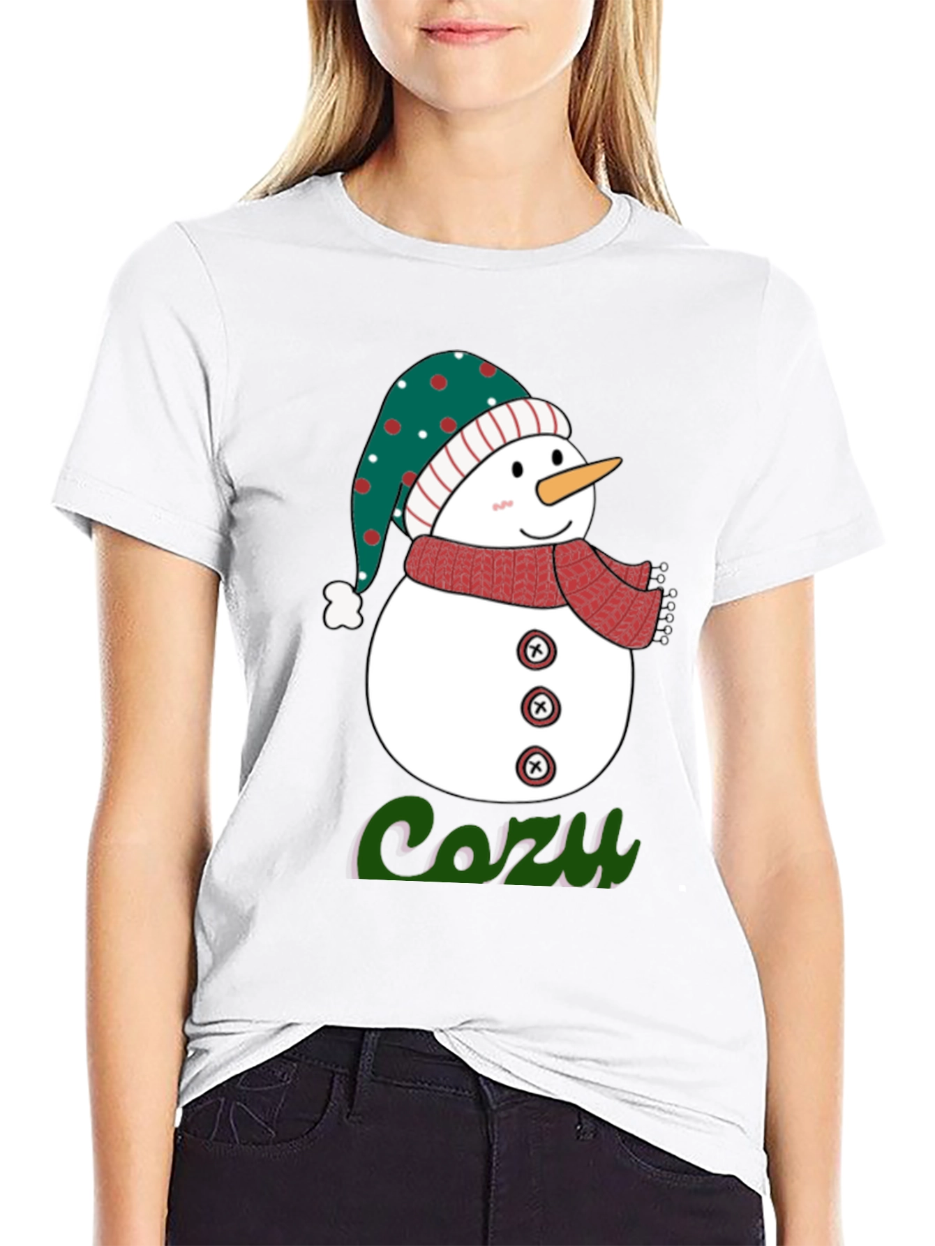 Cozy Snowman Graphic Tee
