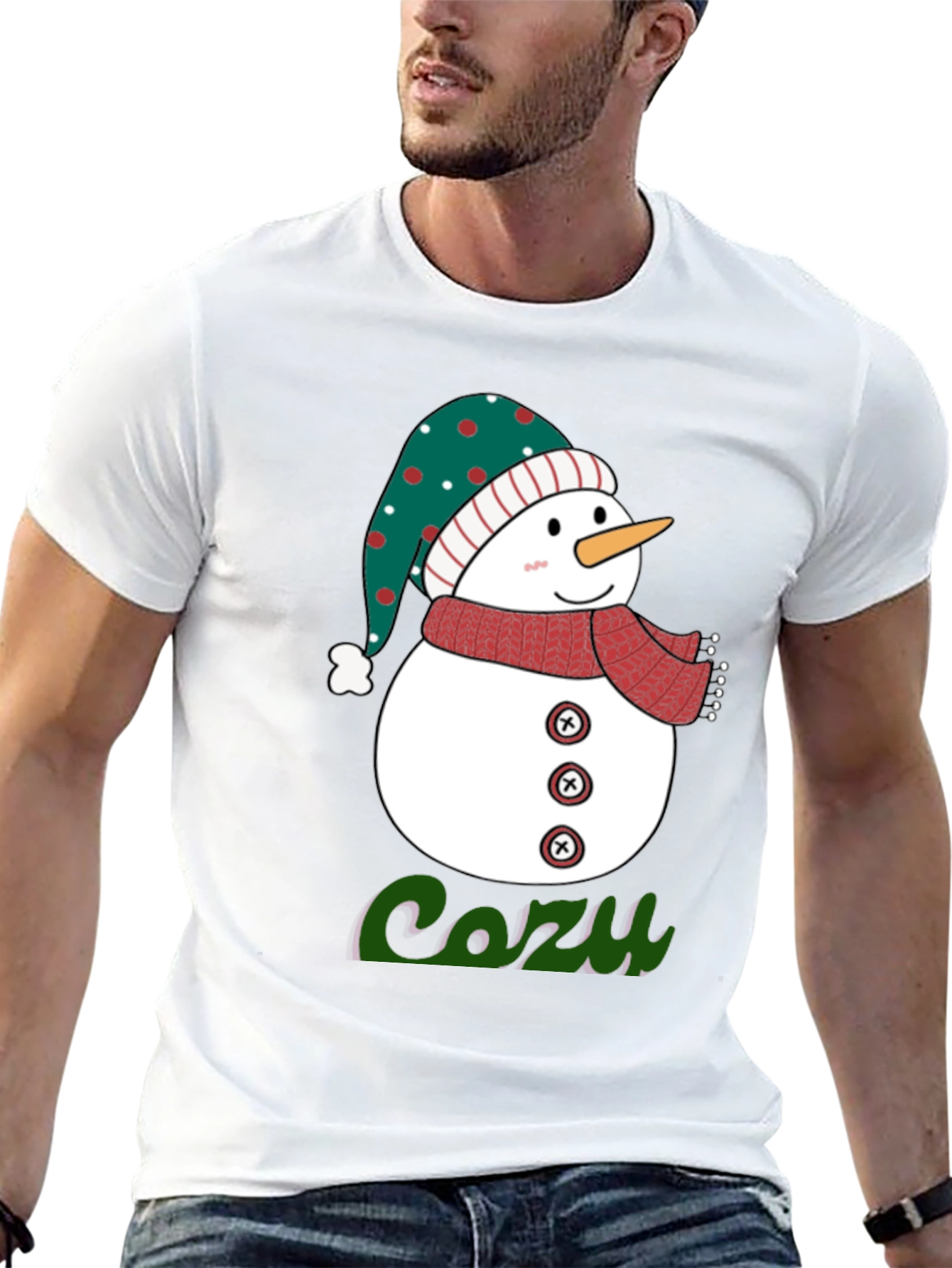 Cozy Snowman Graphic Tee
