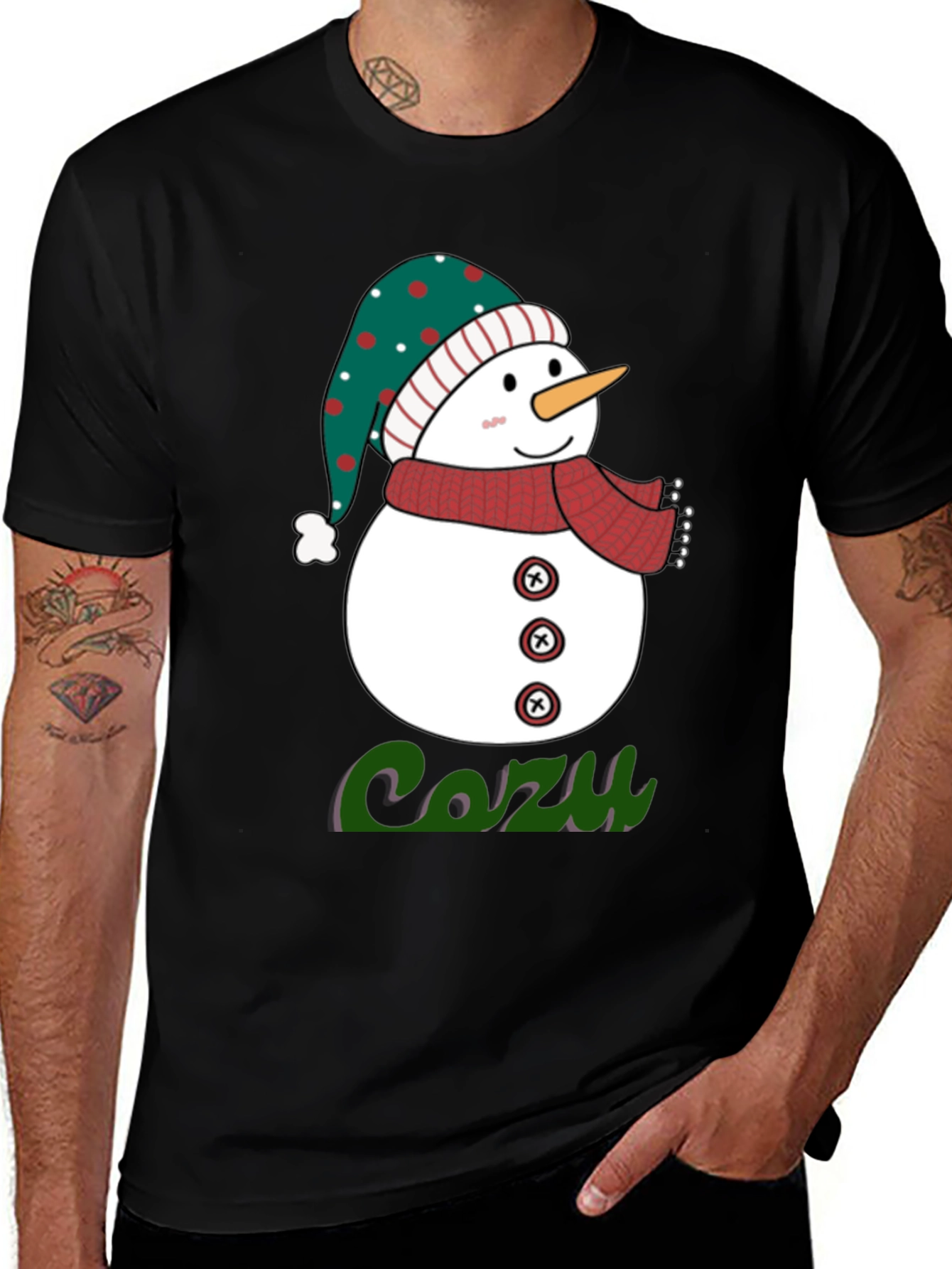 Cozy Snowman Graphic Tee