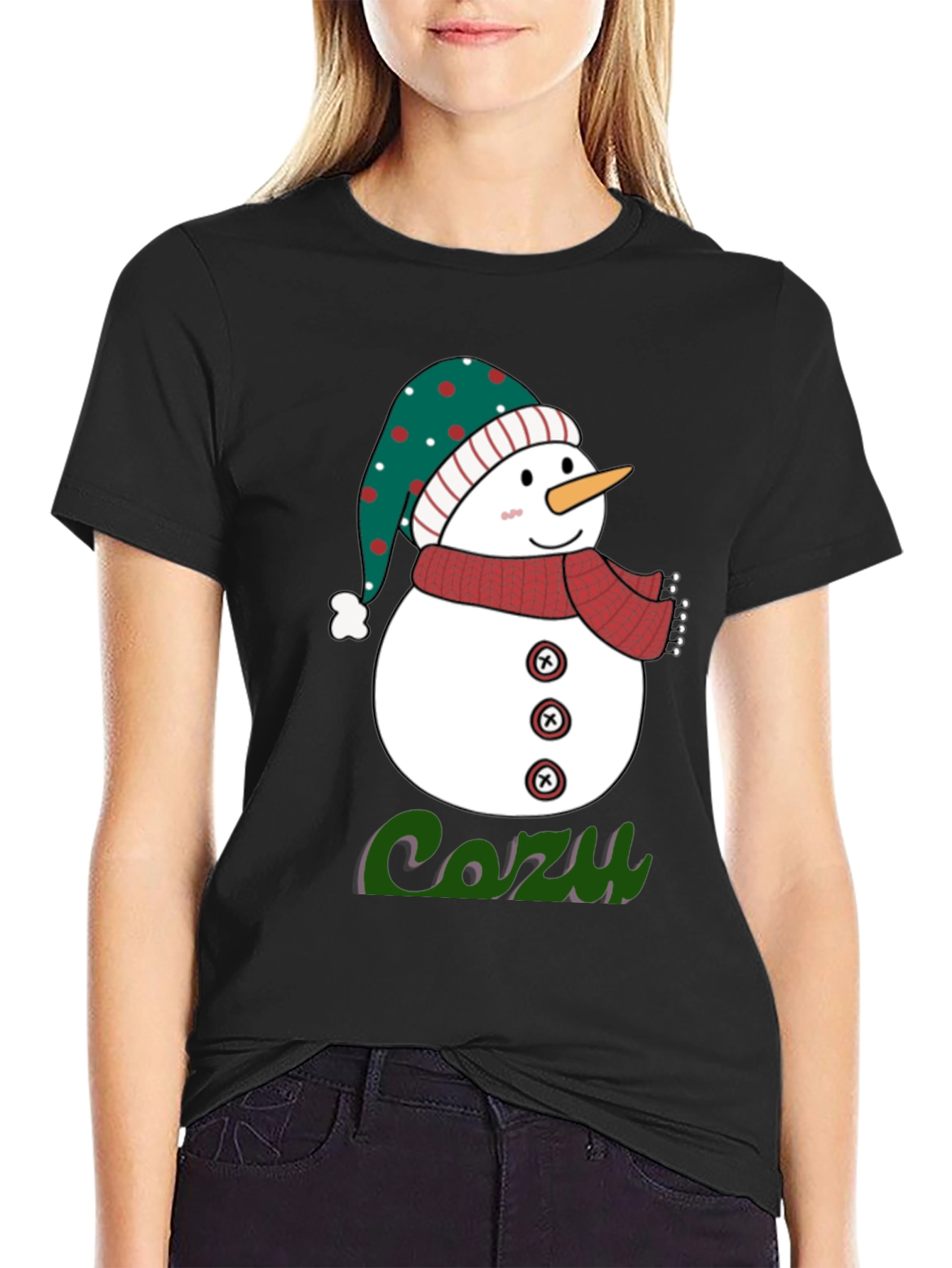 Cozy Snowman Graphic Tee