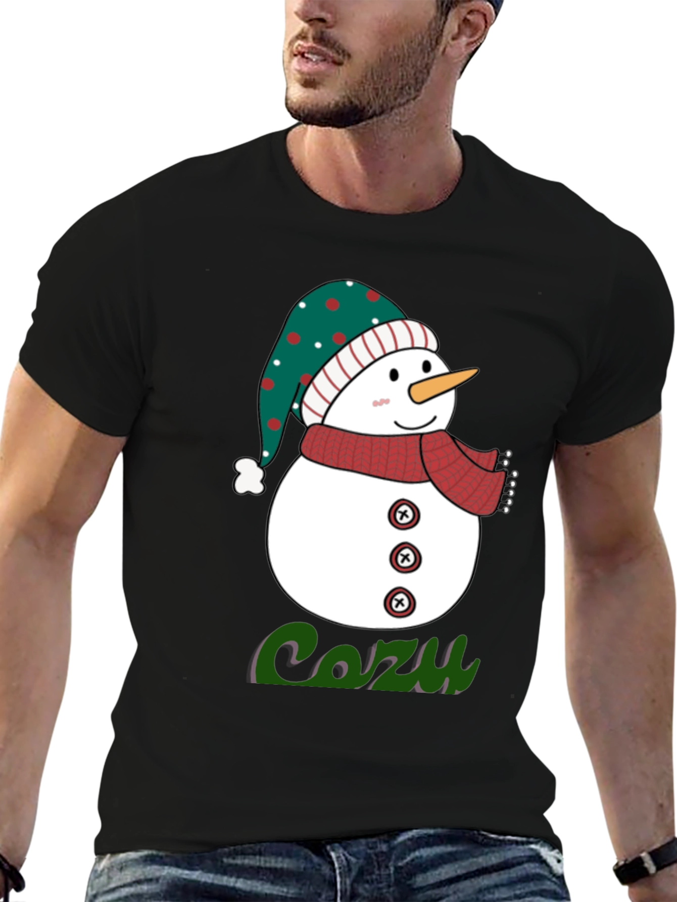 Cozy Snowman Graphic Tee