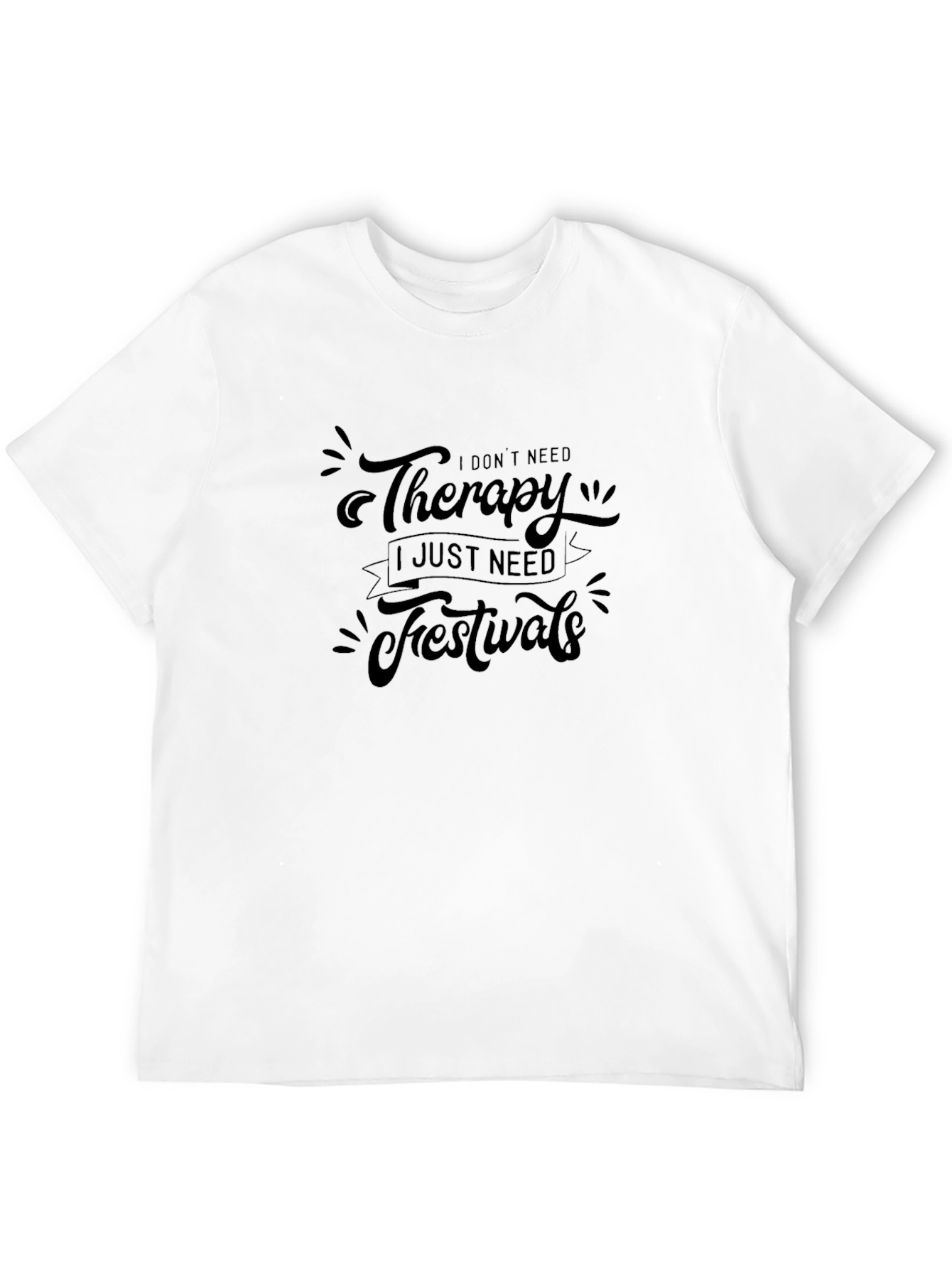 Therapy Festivals T-Shirt - Black