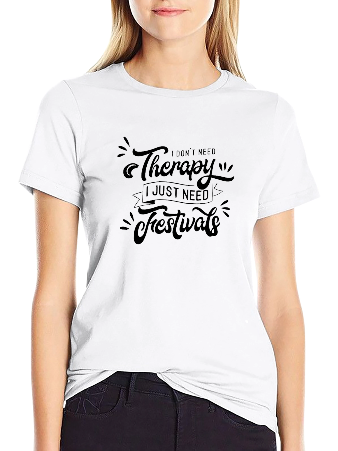 Therapy Festivals T-Shirt - Black