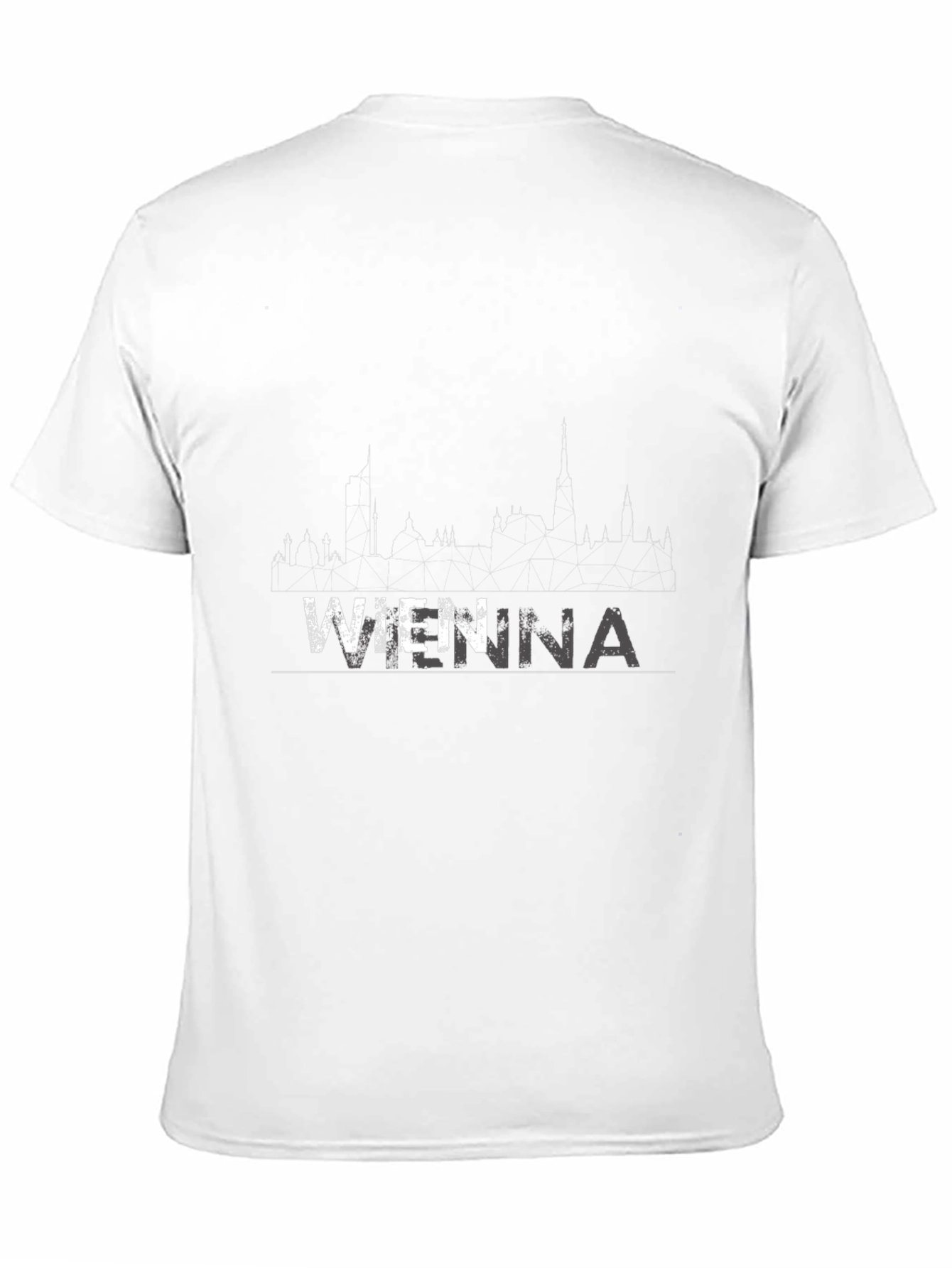 Vienna Skyline T-Shirt - Black Mens