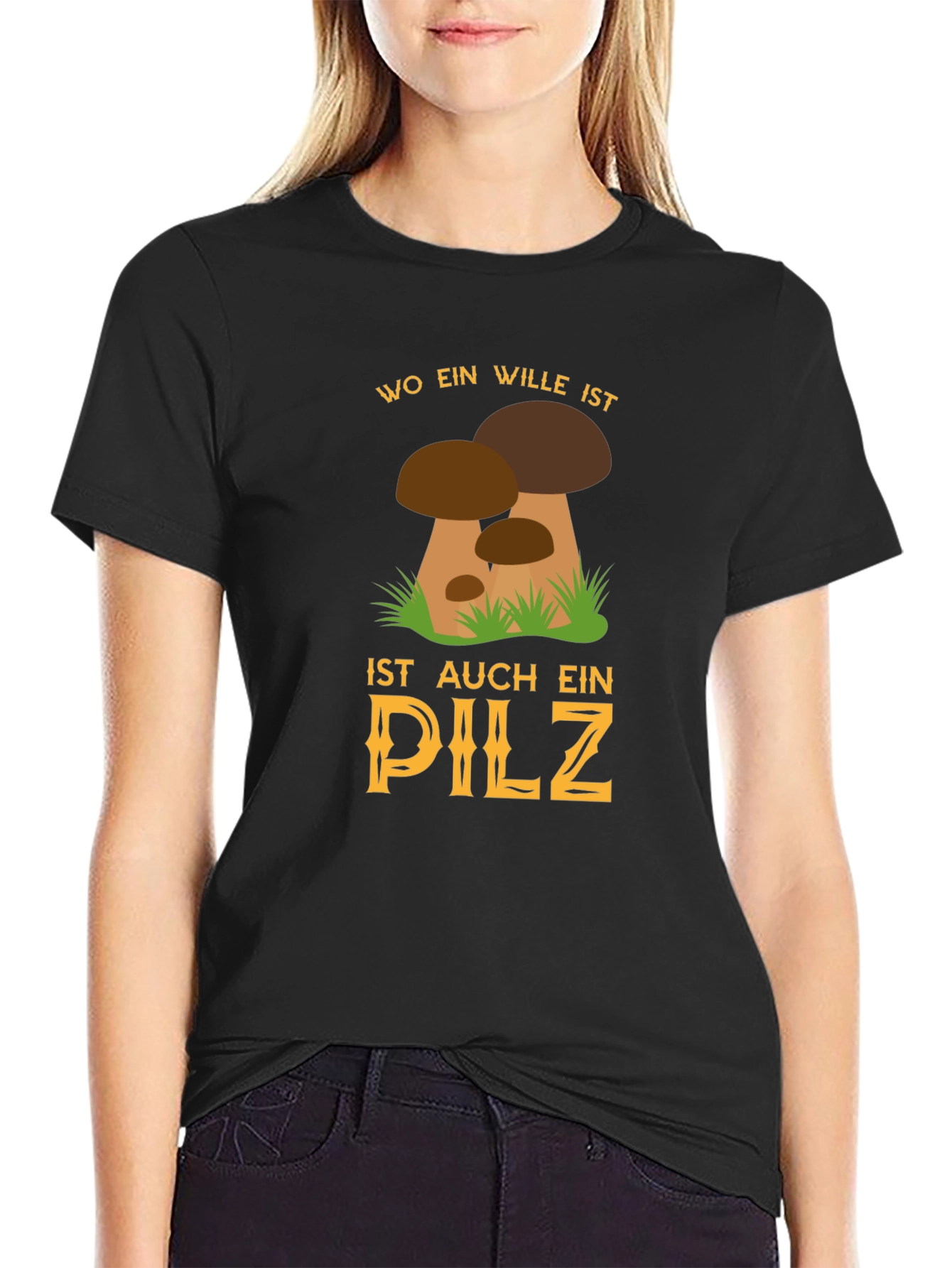 Funny Mushroom Graphic T-Shirt - Will to Find Mushrooms