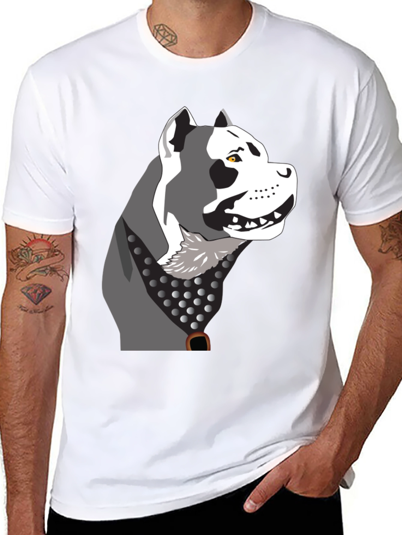 Pitbull Dog Graphic T-Shirt - Cool Pet Lover Tee